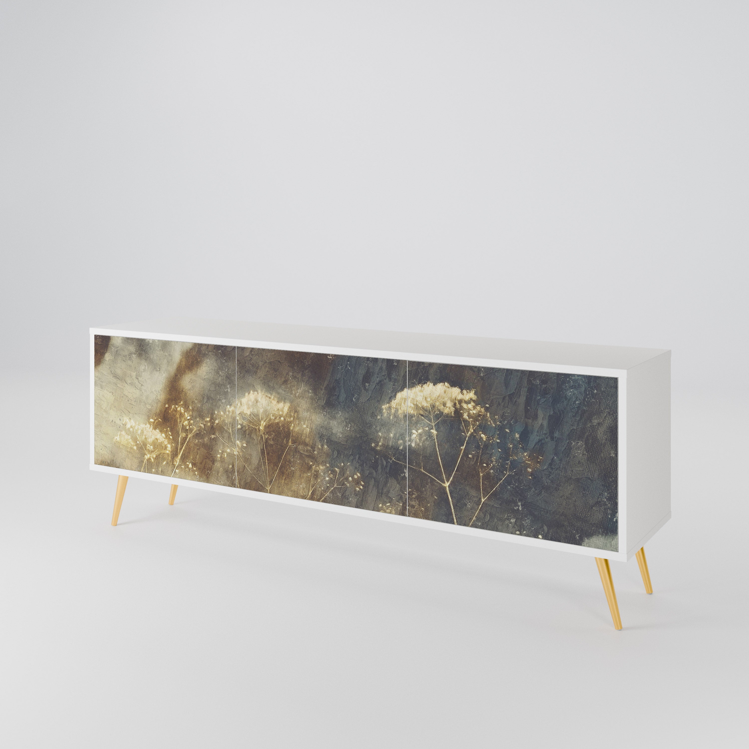 GENTLE POWER Mueble de TV de 3 Puertas