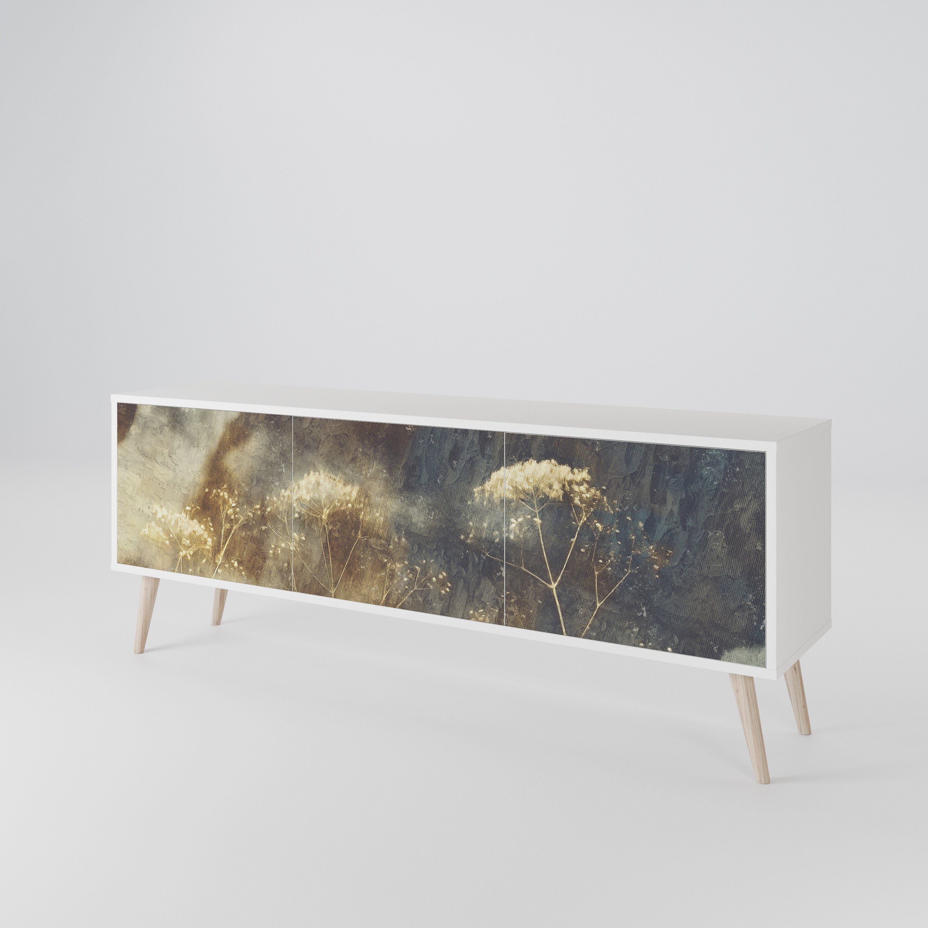 GENTLE POWER Mueble de TV de 3 Puertas
