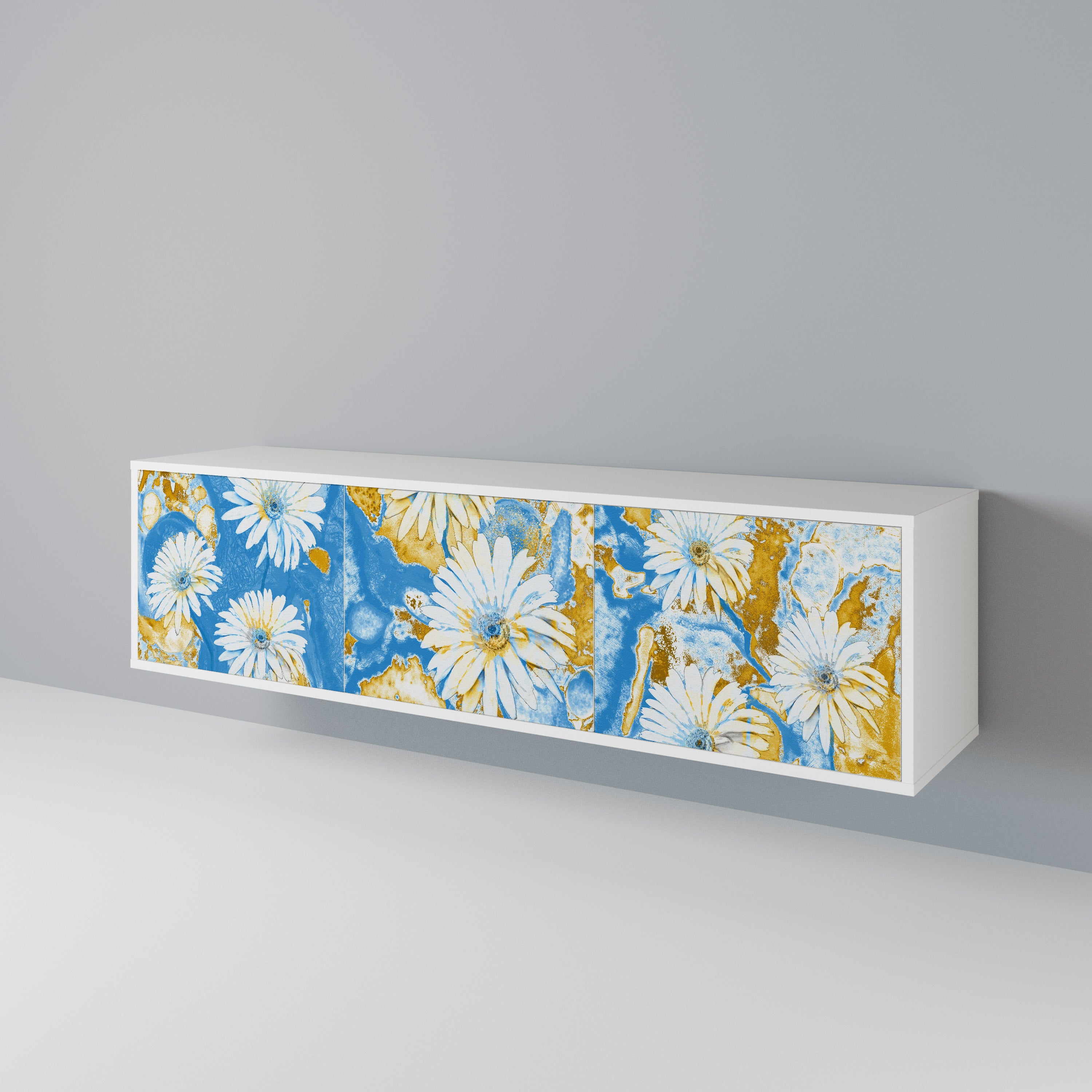 DAISY LUXE Mueble de TV de 3 Puertas