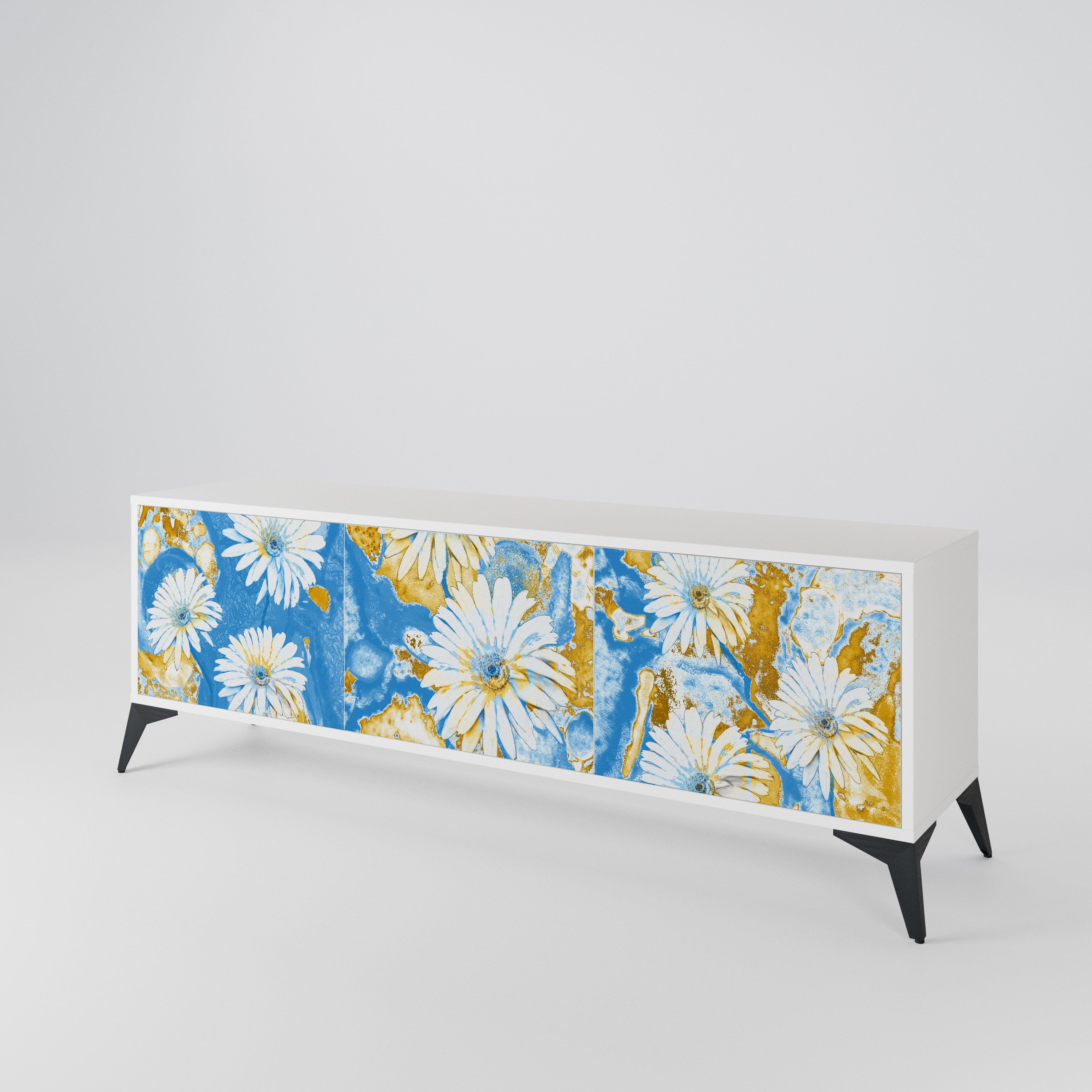 DAISY LUXE Mueble de TV de 3 Puertas