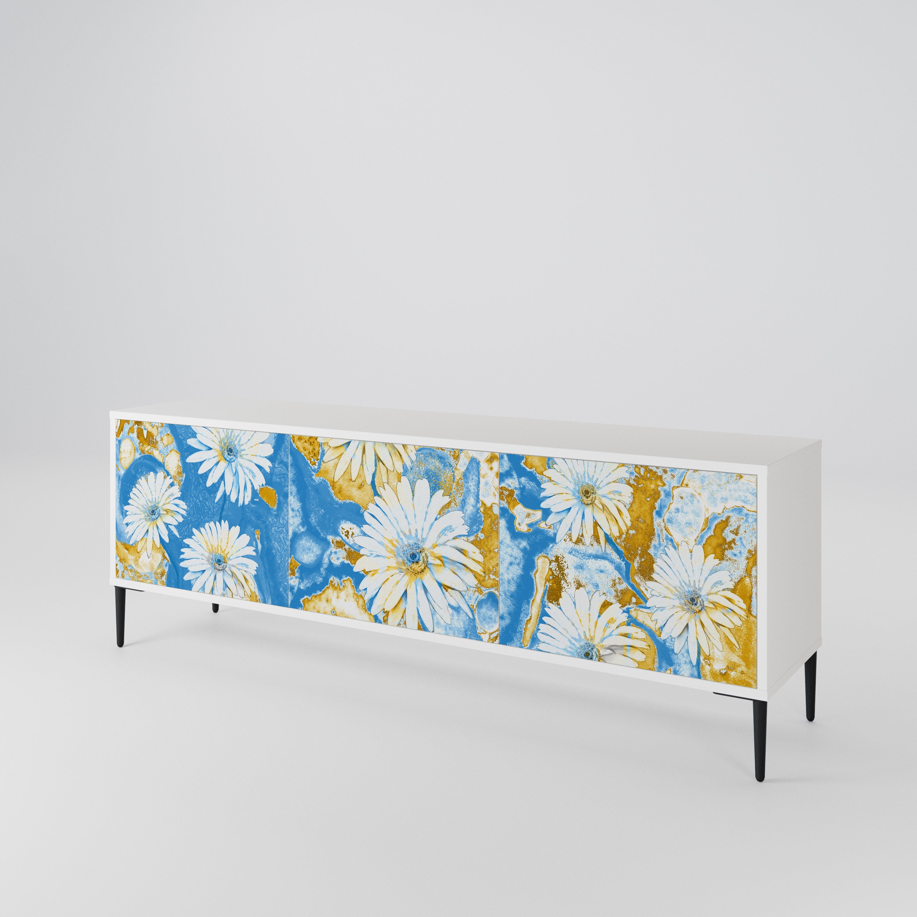 DAISY LUXE Mueble de TV de 3 Puertas
