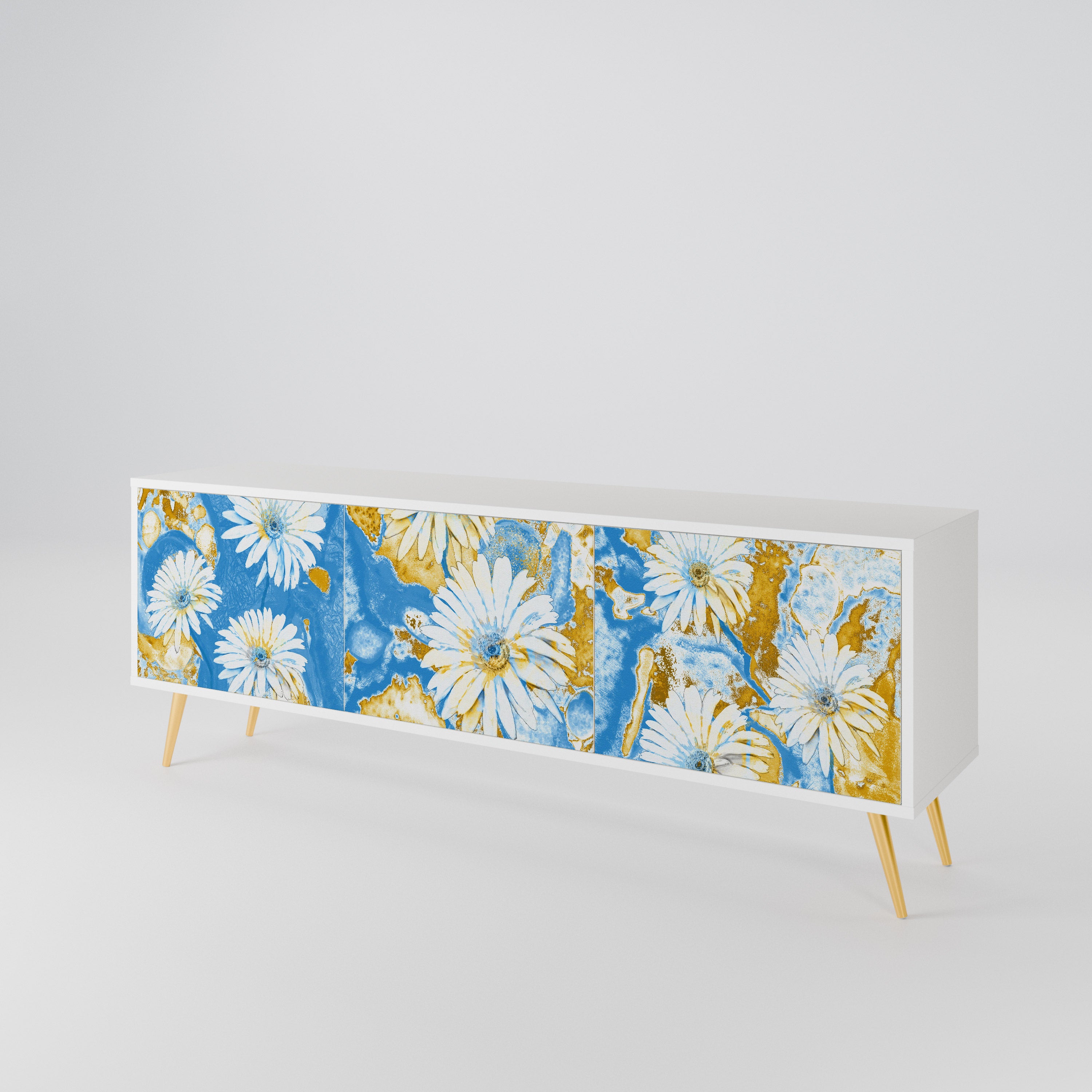 DAISY LUXE Mueble de TV de 3 Puertas