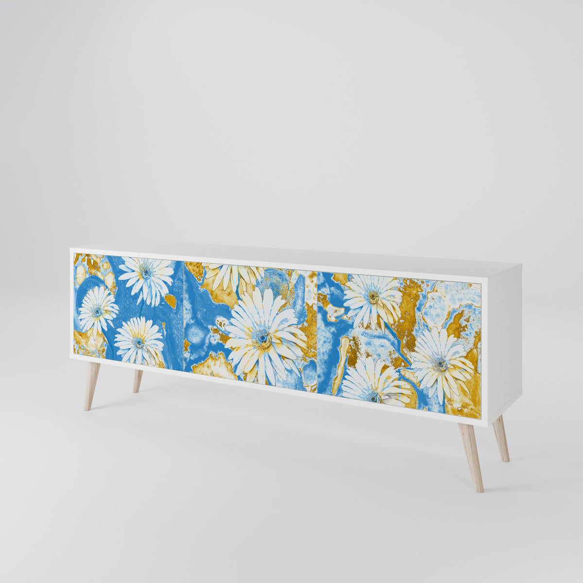DAISY LUXE Mueble de TV de 3 Puertas