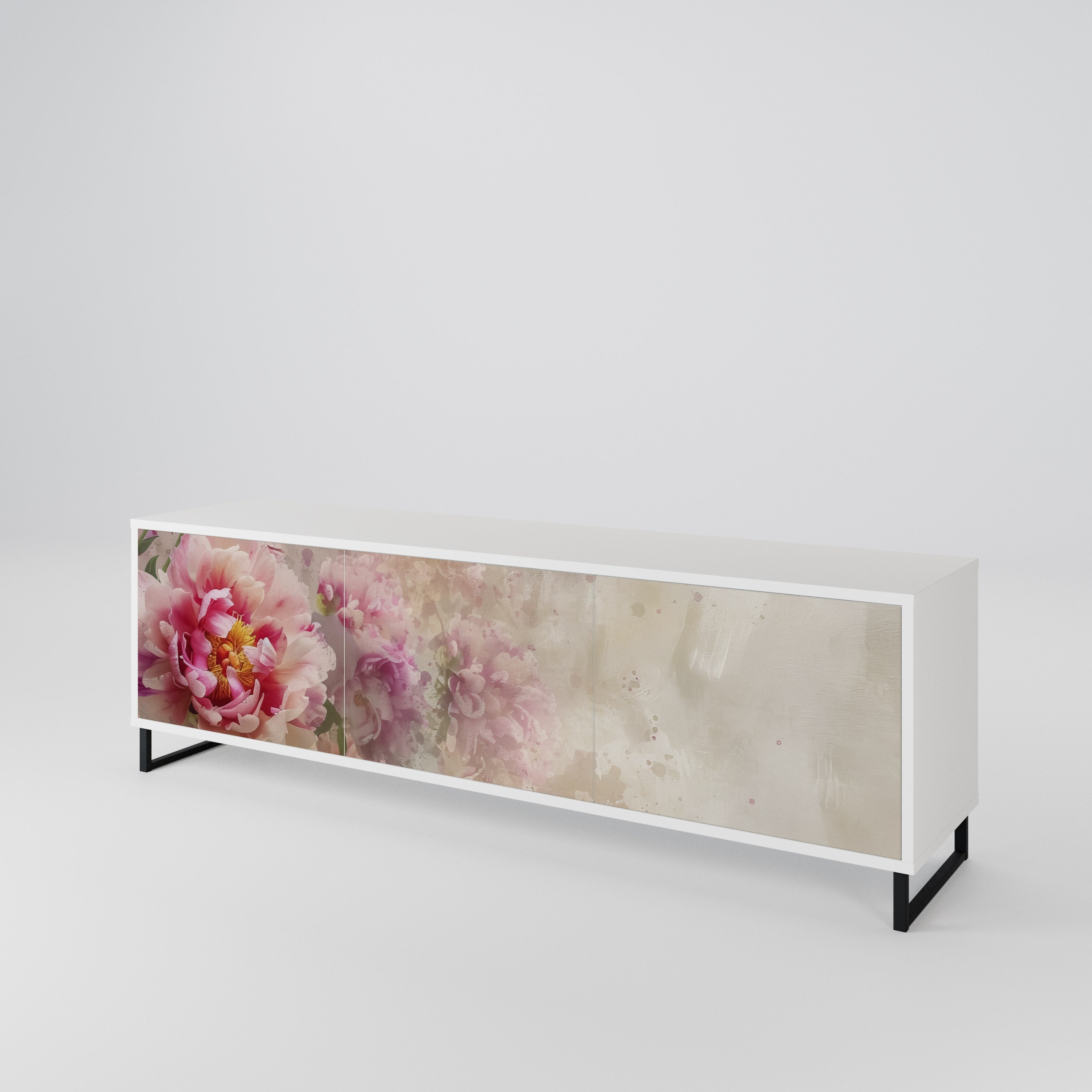 PEONY WHISPER Mueble de TV de 3 Puertas