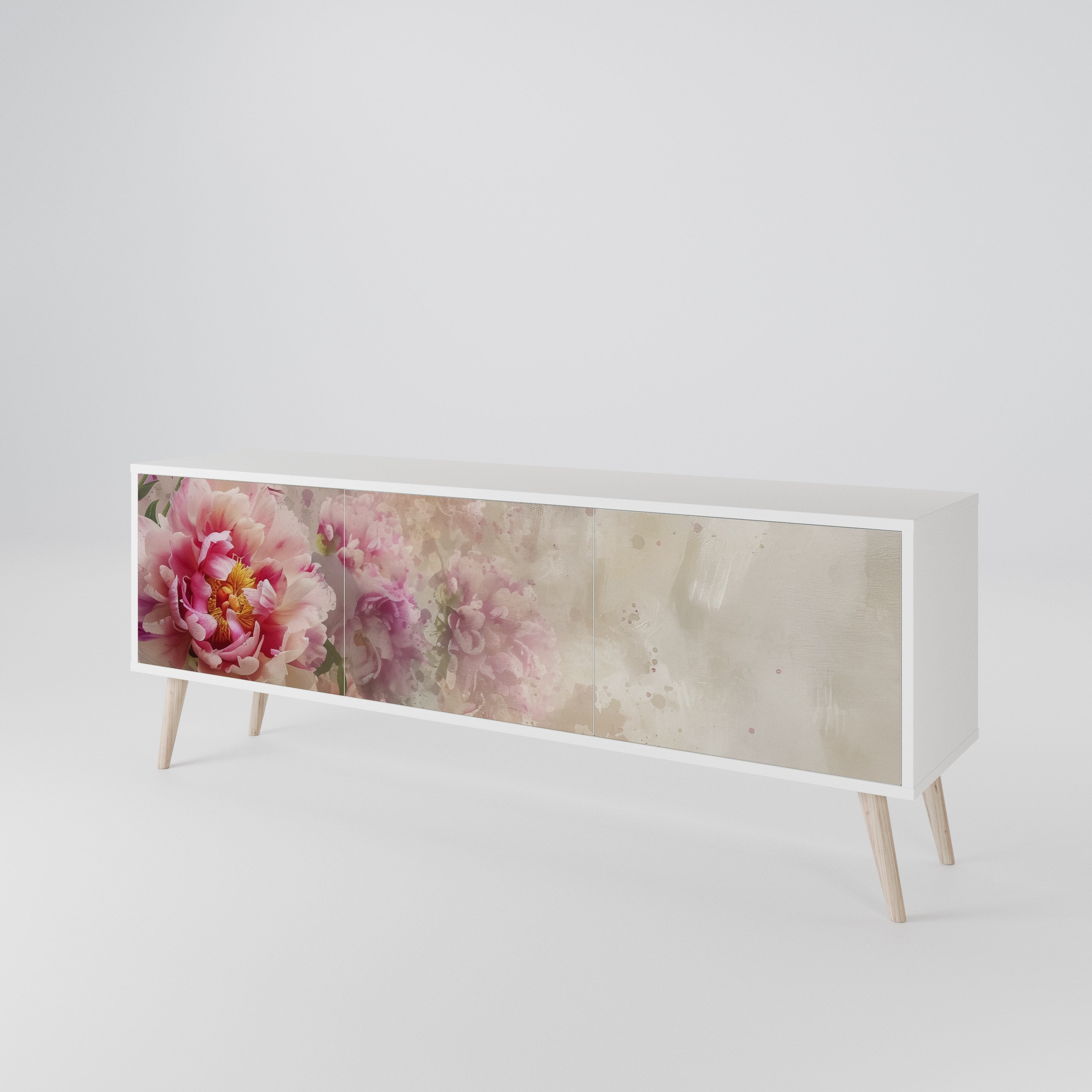 PEONY WHISPER Mueble de TV de 3 Puertas