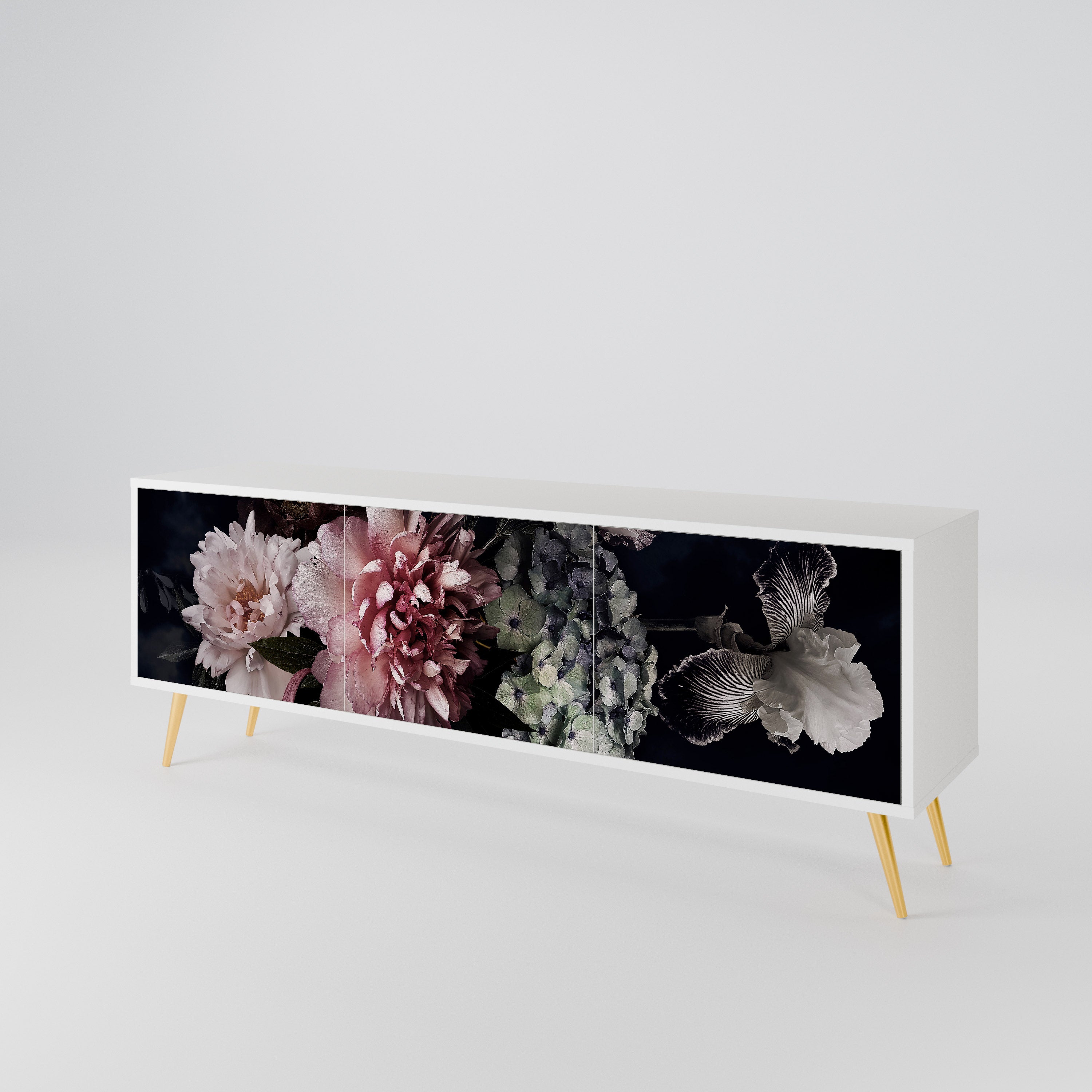 PURE BLOSSOM Mueble de TV de 3 Puertas