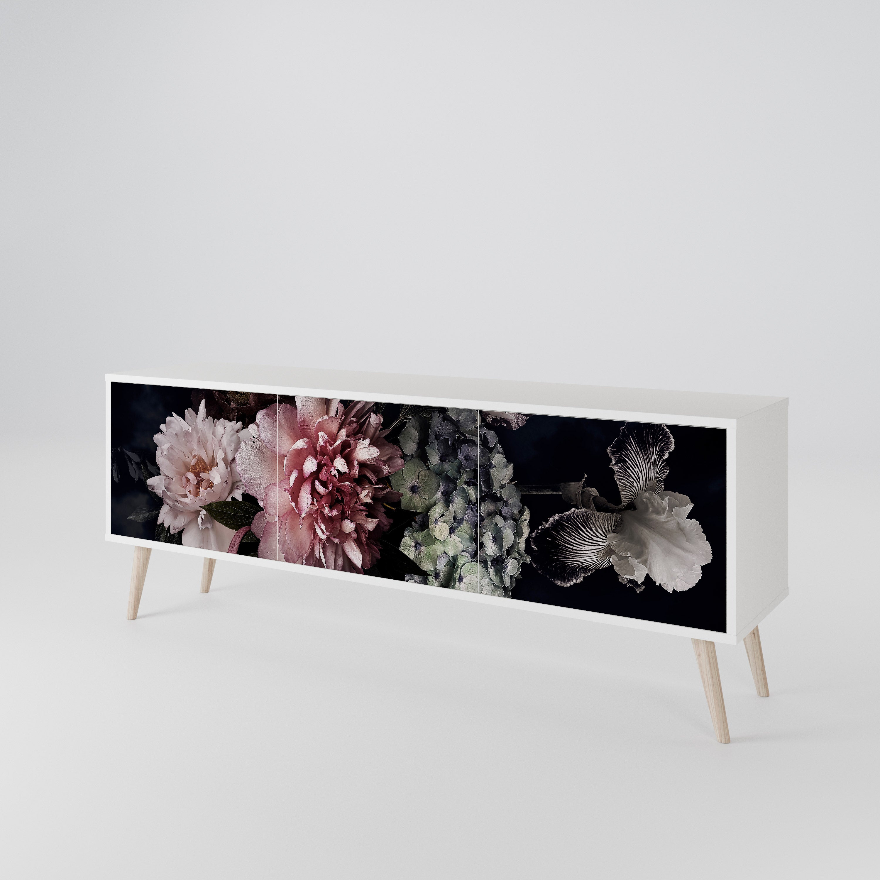 PURE BLOSSOM Mueble de TV de 3 Puertas