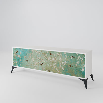 BLOOMING CHARM Mueble de TV de 3 Puertas