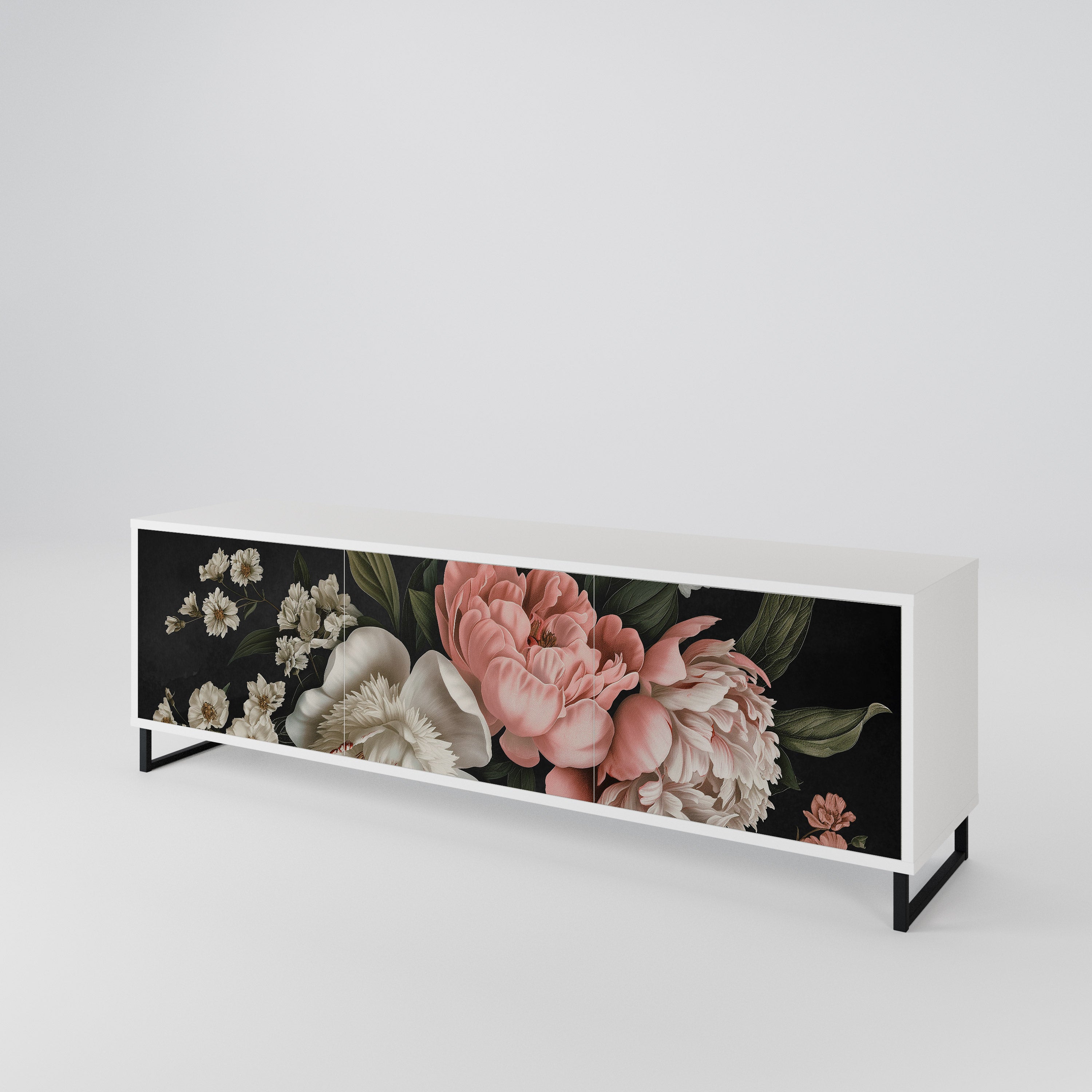 LUSH ELEGANCE Mueble de TV de 3 Puertas