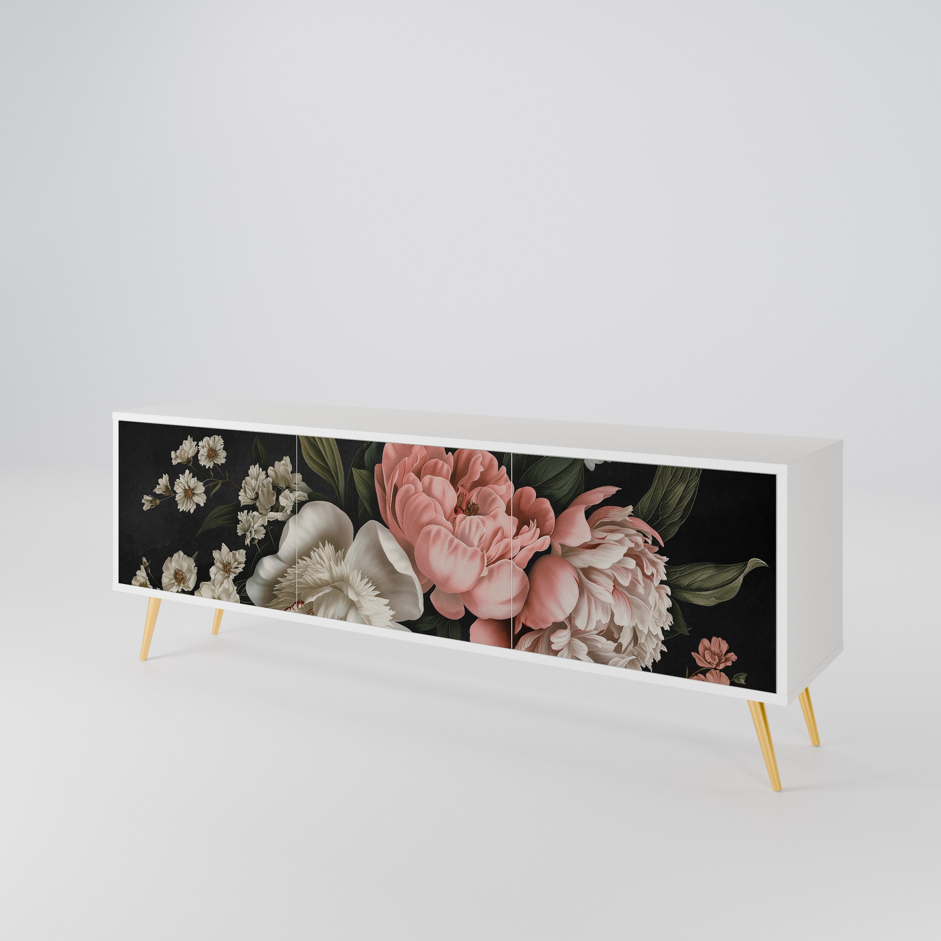 LUSH ELEGANCE Mueble de TV de 3 Puertas