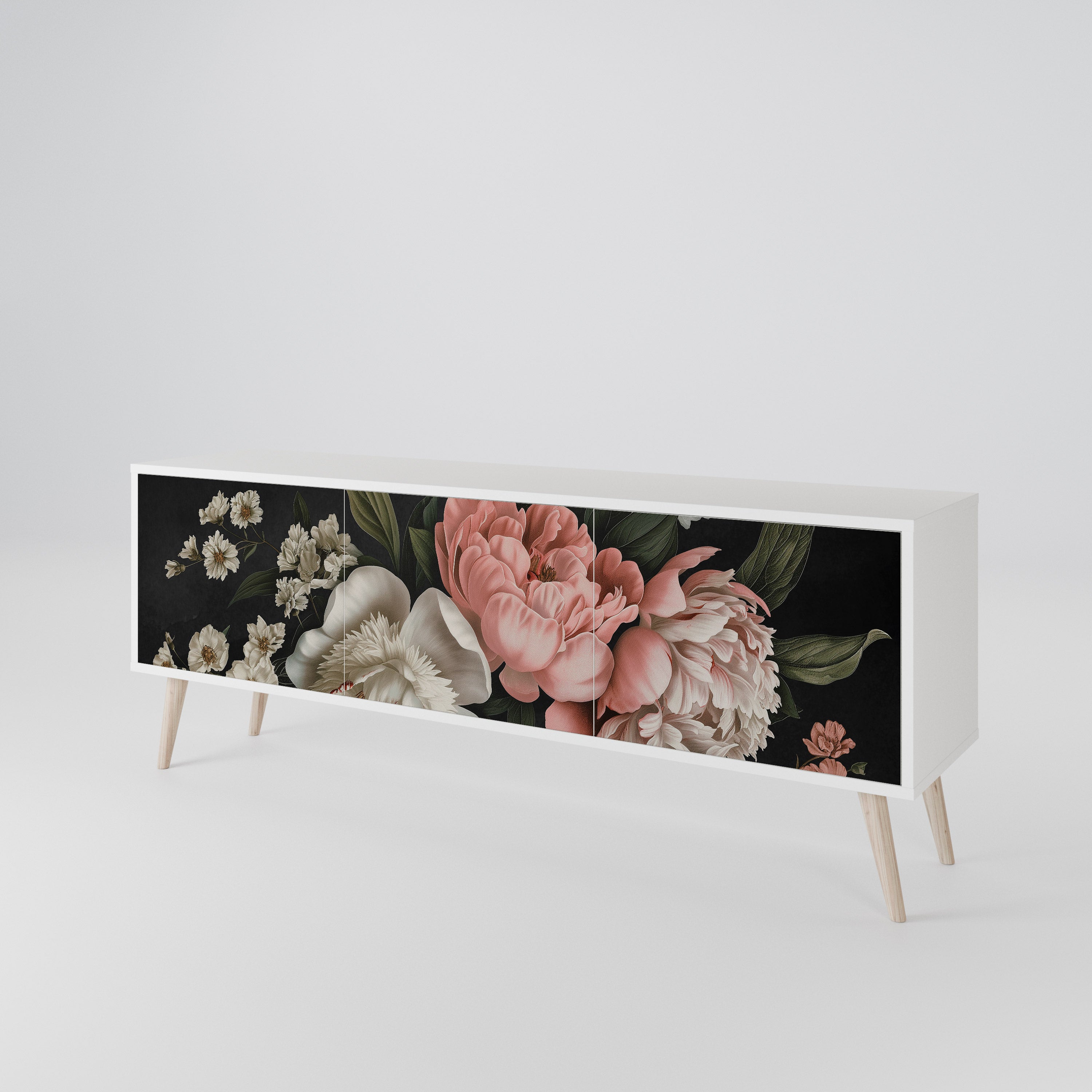 LUSH ELEGANCE Mueble de TV de 3 Puertas