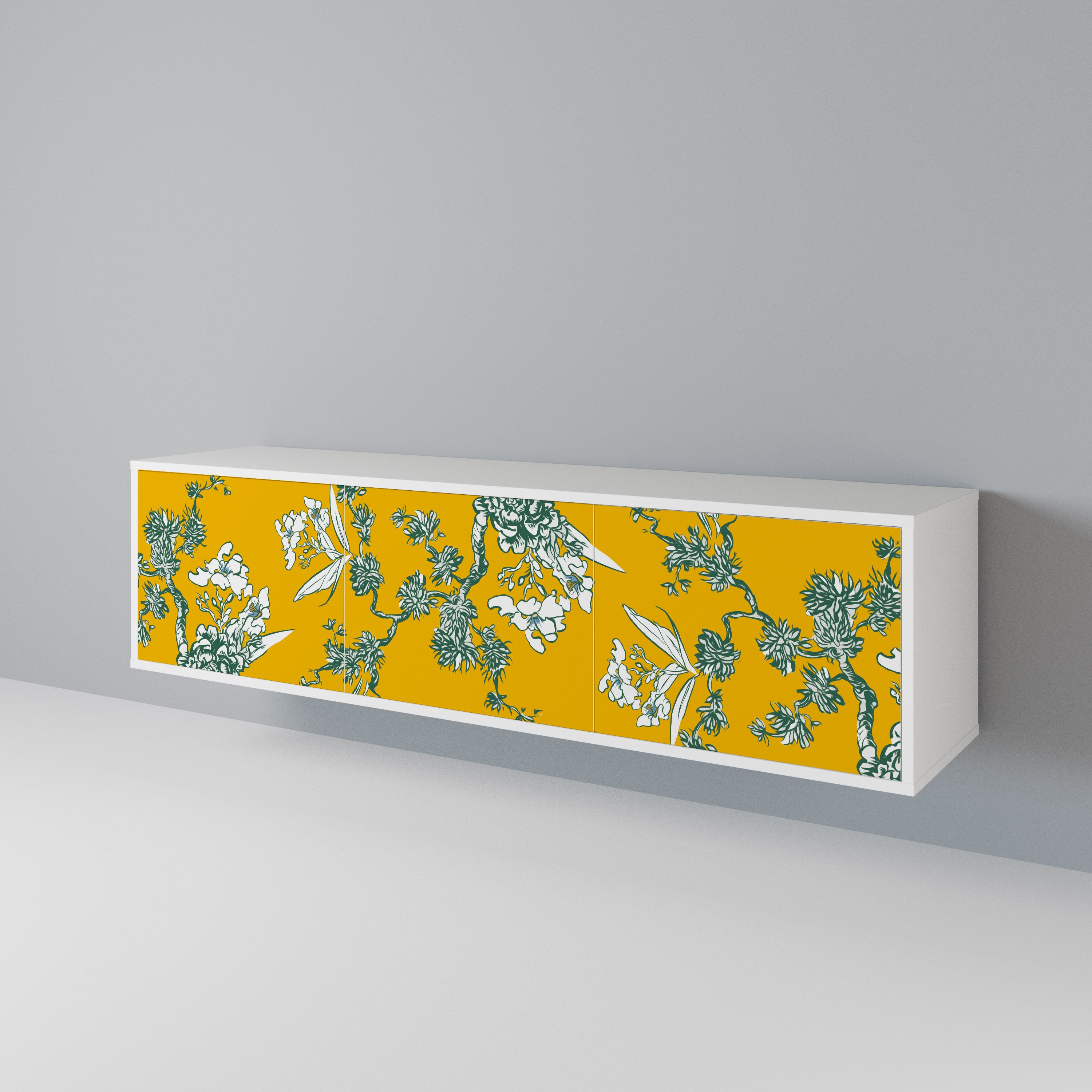 YELLOW CHINOISERIE Mueble de TV de 3 Puertas