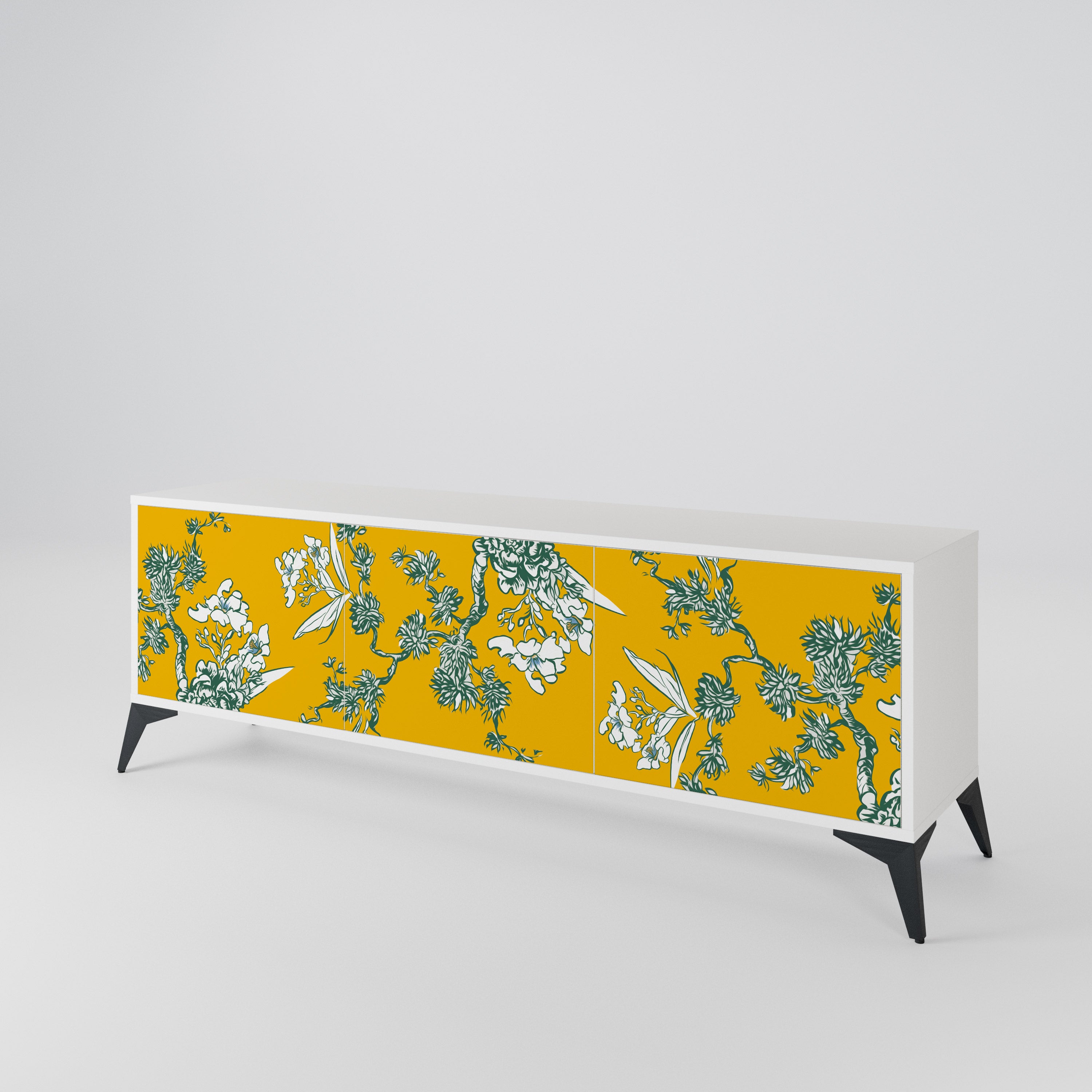 YELLOW CHINOISERIE Mueble de TV de 3 Puertas