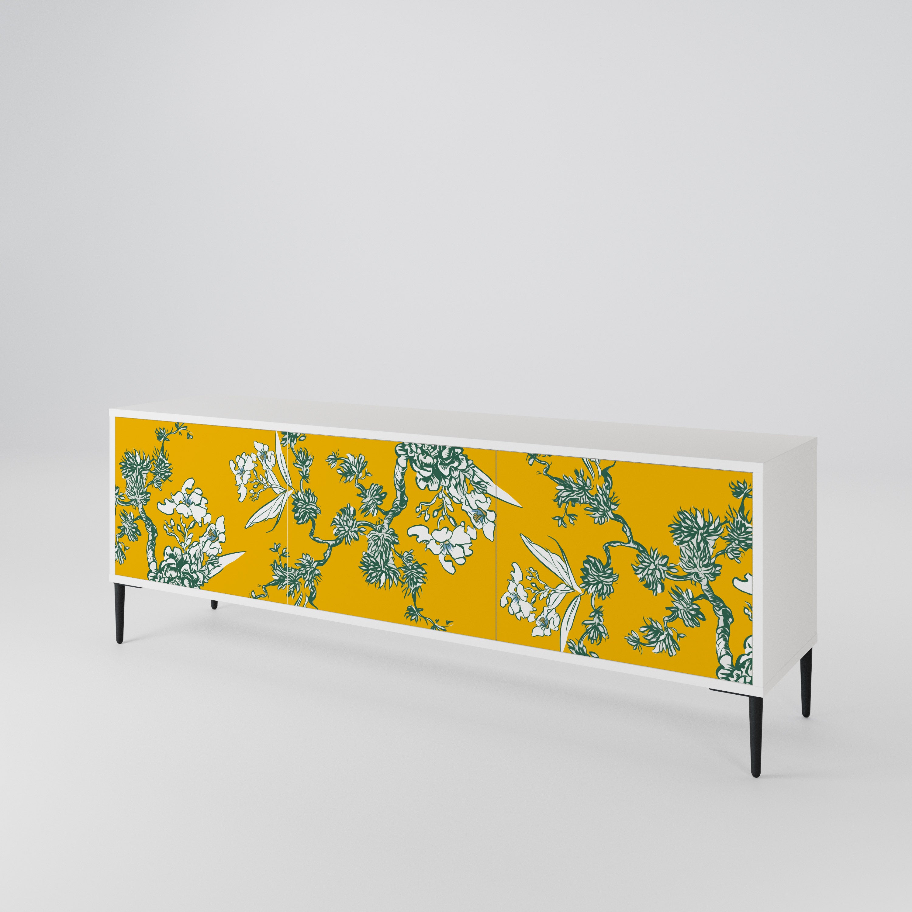 YELLOW CHINOISERIE Mueble de TV de 3 Puertas