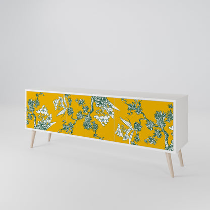 YELLOW CHINOISERIE Mueble de TV de 3 Puertas