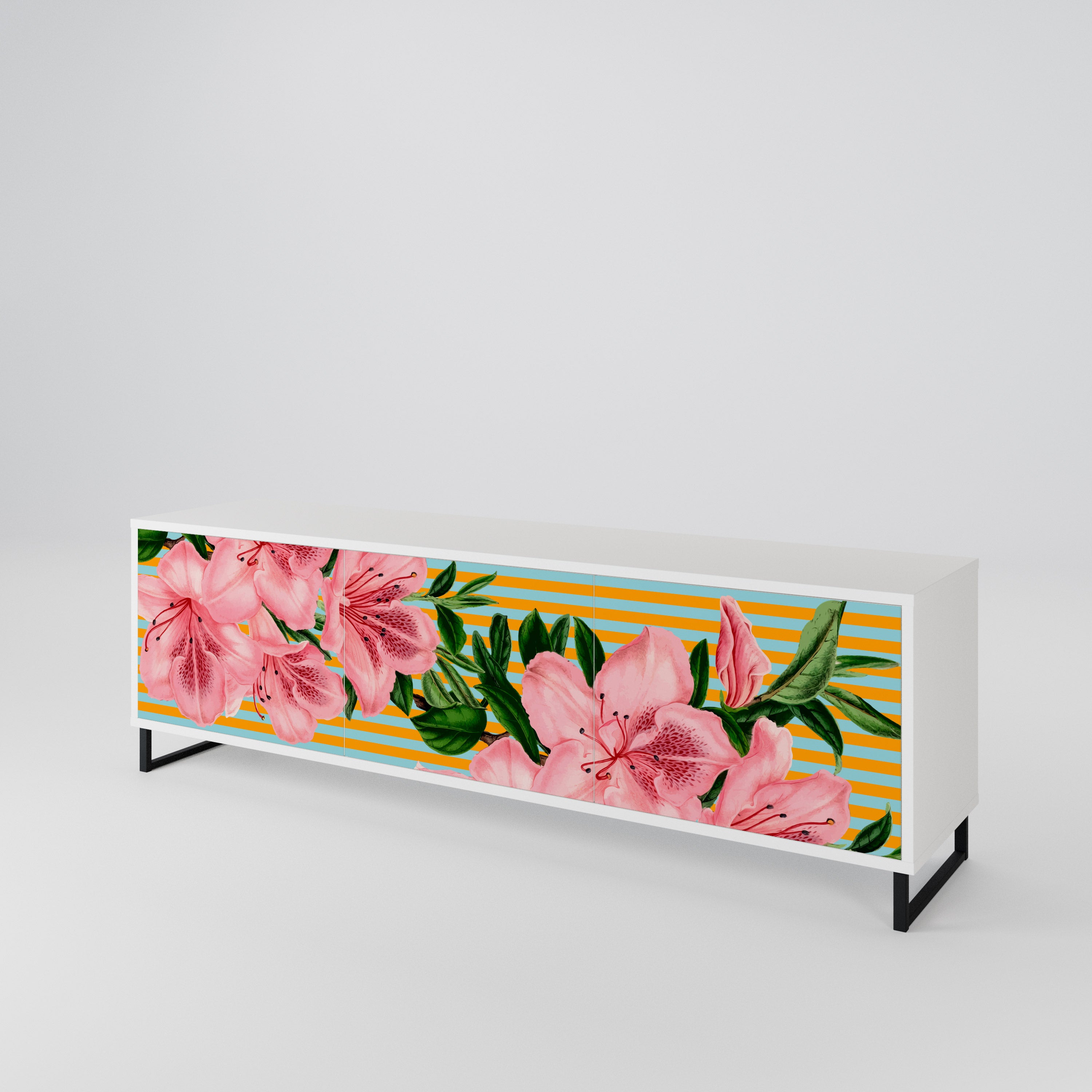 FRAGILE BEAUTY Mueble de TV de 3 Puertas