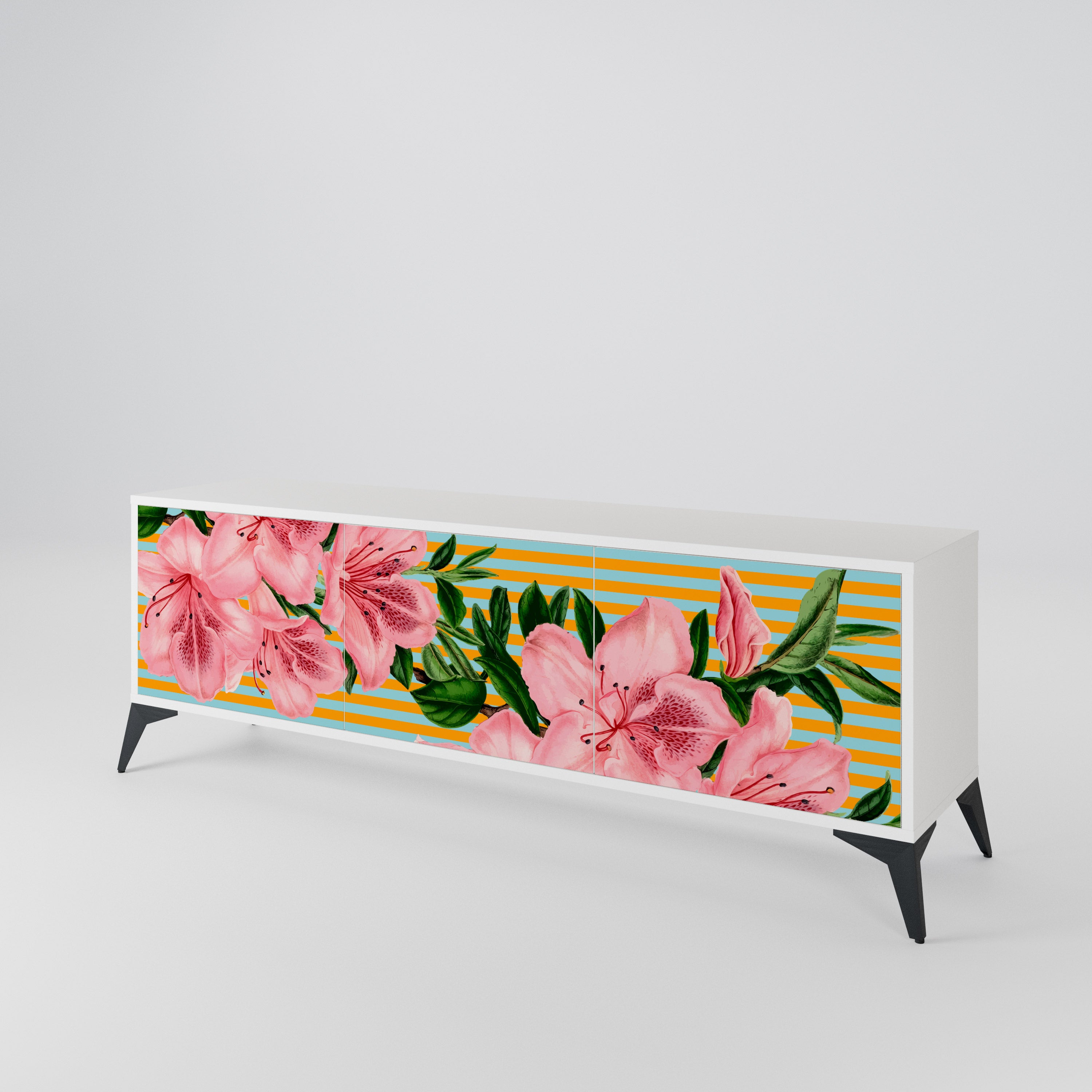 FRAGILE BEAUTY Mueble de TV de 3 Puertas