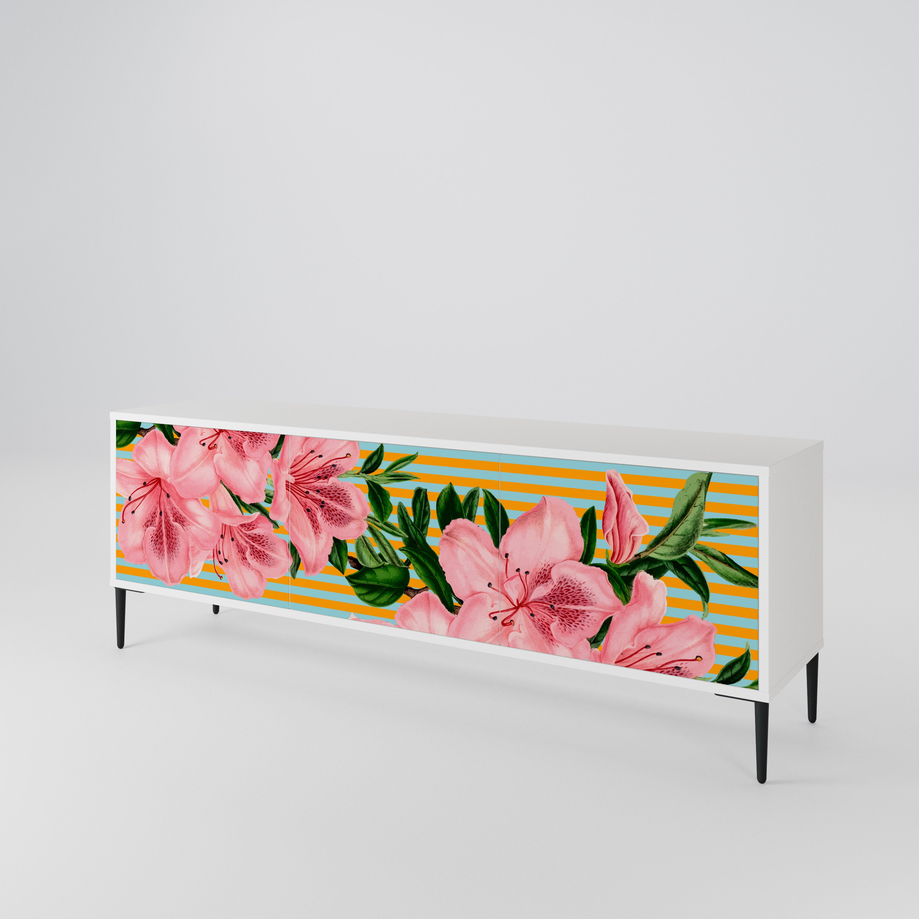 FRAGILE BEAUTY Mueble de TV de 3 Puertas