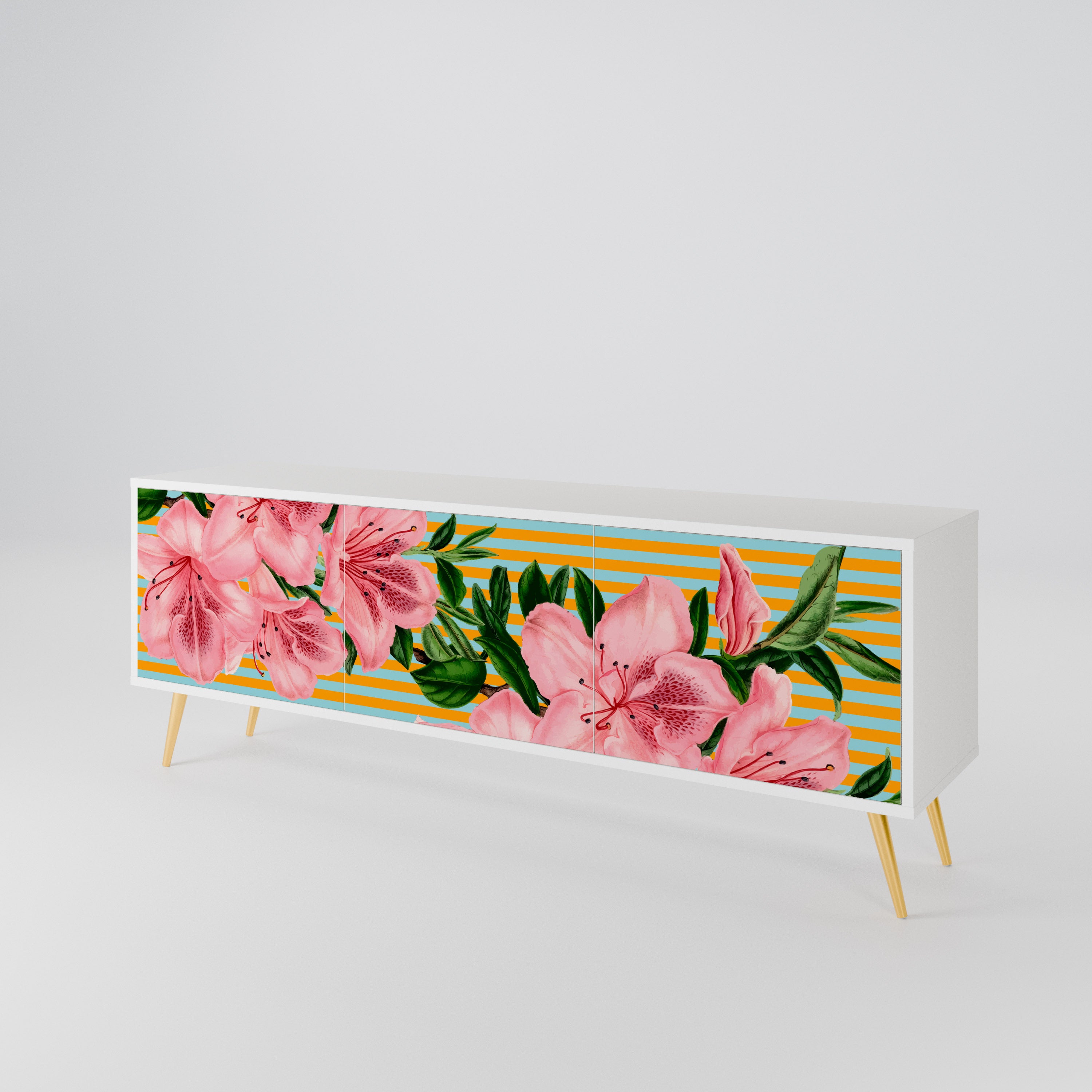FRAGILE BEAUTY Mueble de TV de 3 Puertas