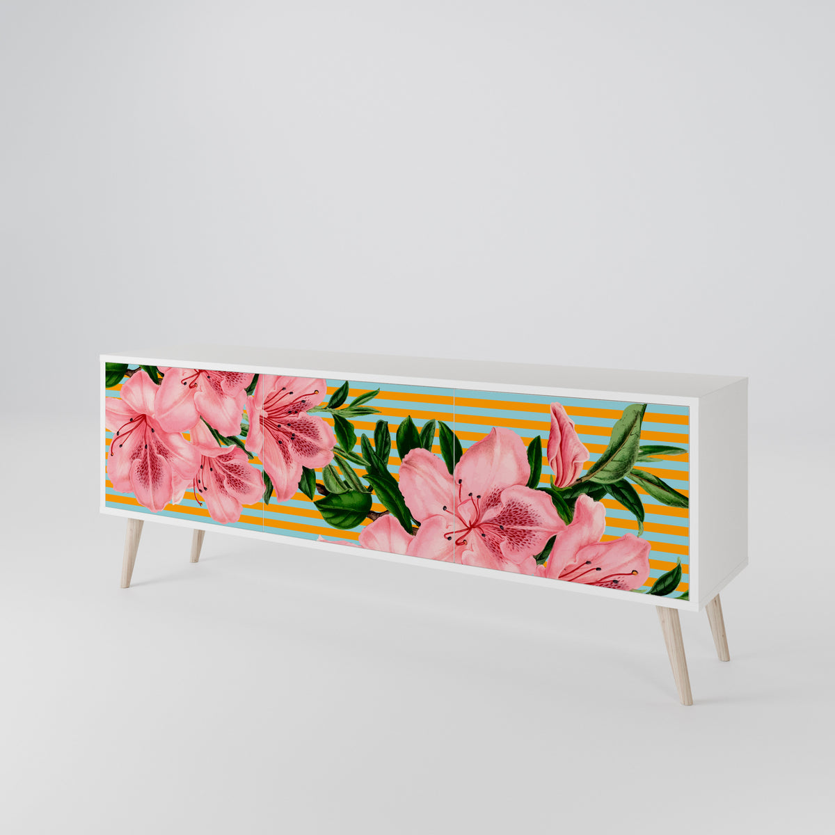 FRAGILE BEAUTY Mueble de TV de 3 Puertas