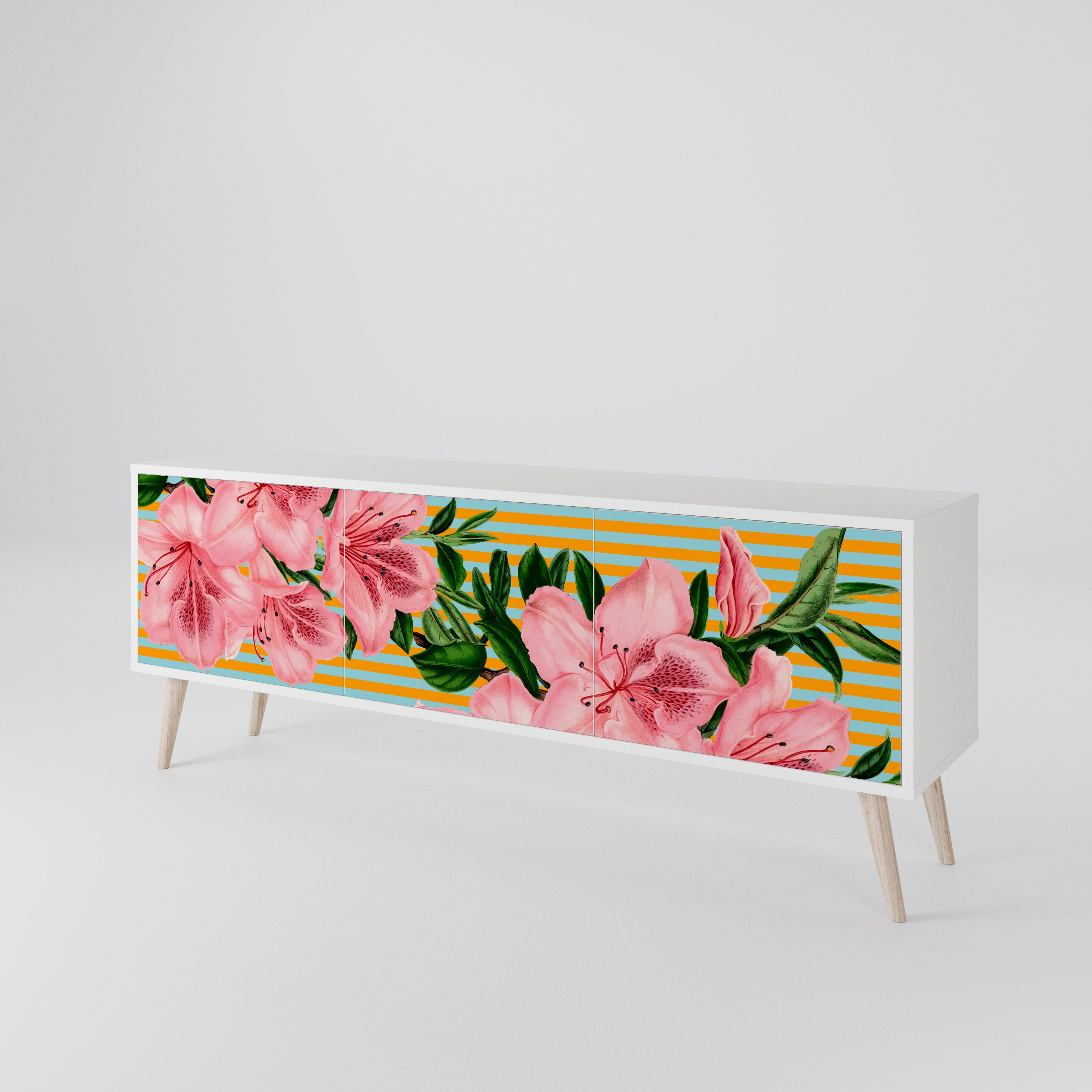 FRAGILE BEAUTY Mueble de TV de 3 Puertas
