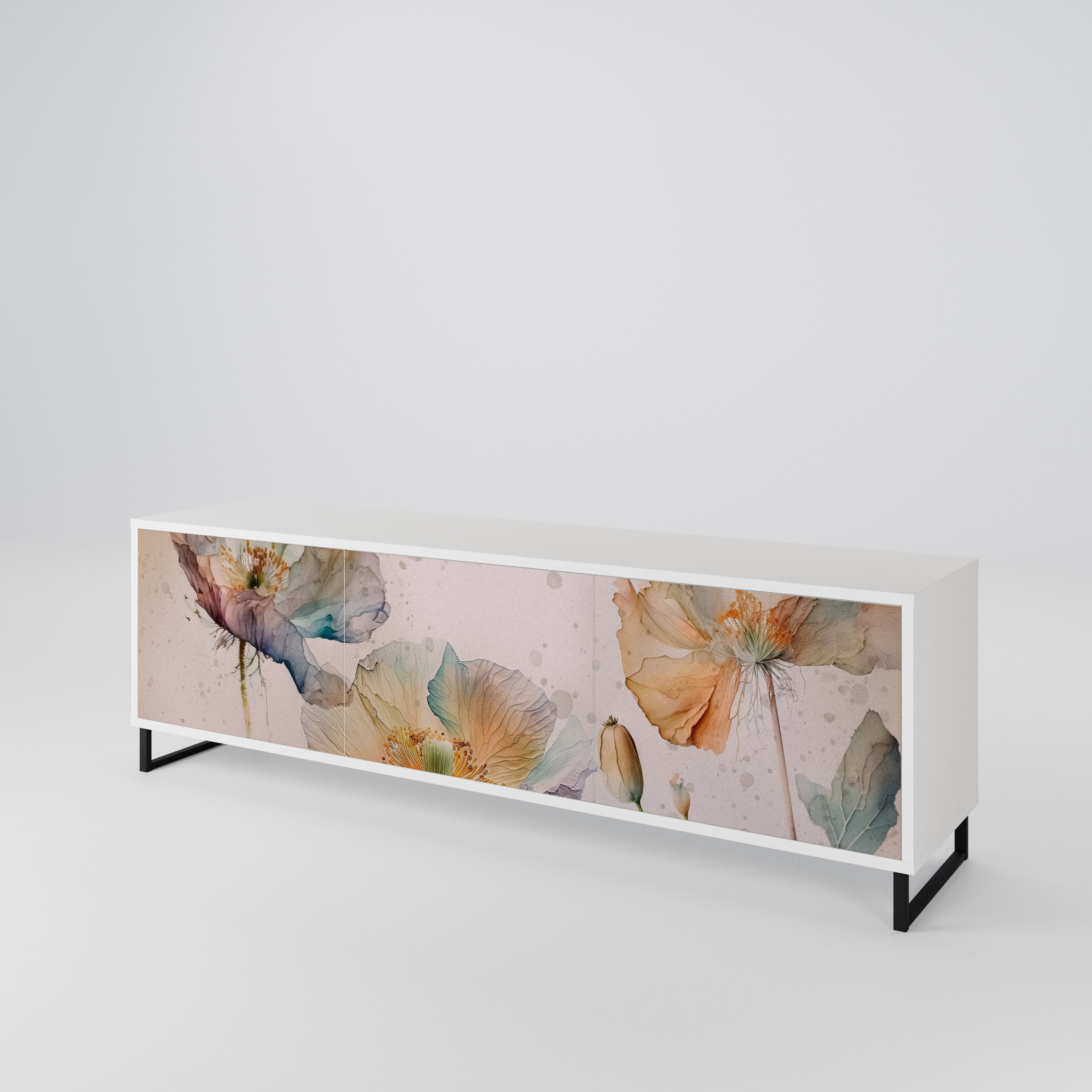SOFTEN POPPY Mueble de TV de 3 Puertas
