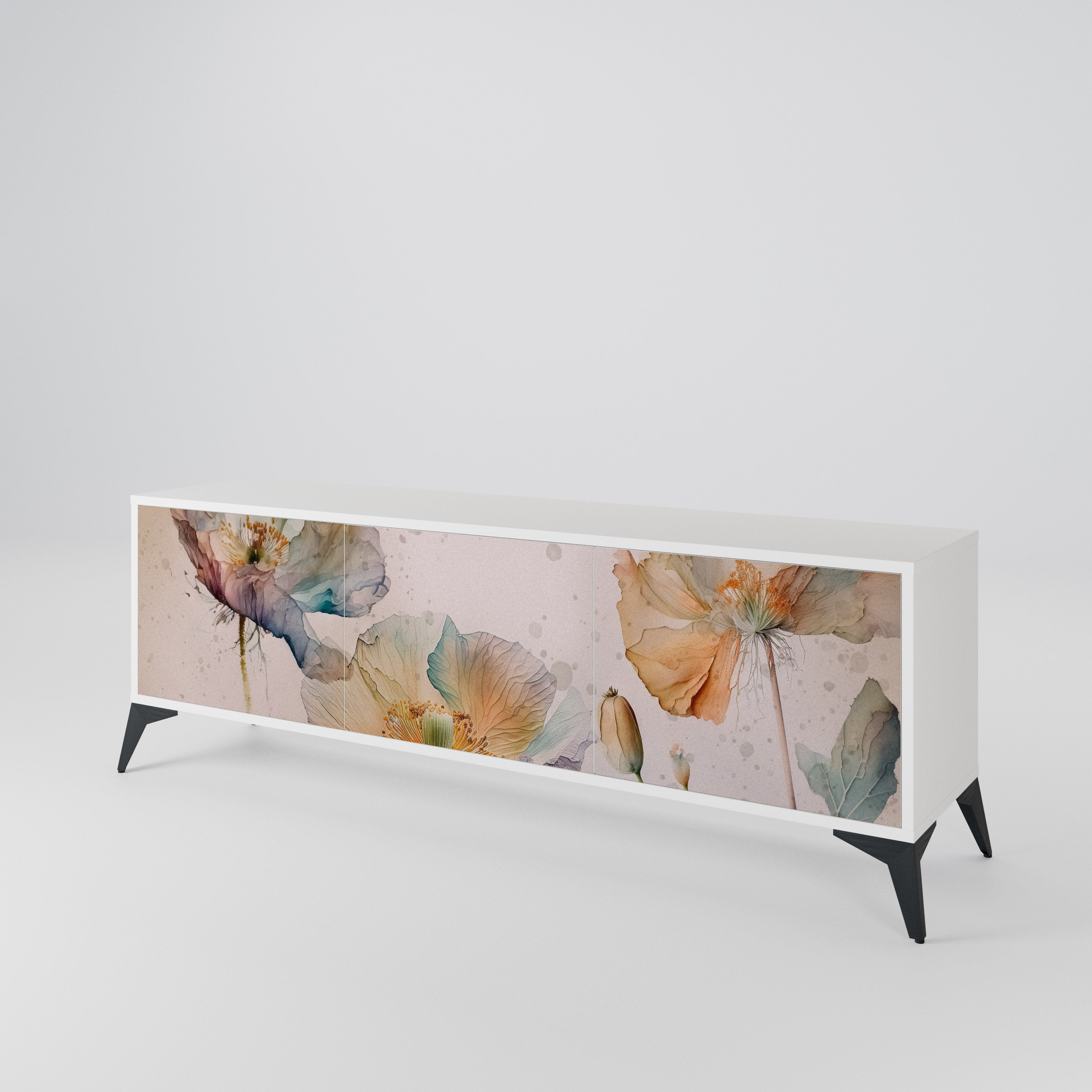 SOFTEN POPPY Mueble de TV de 3 Puertas