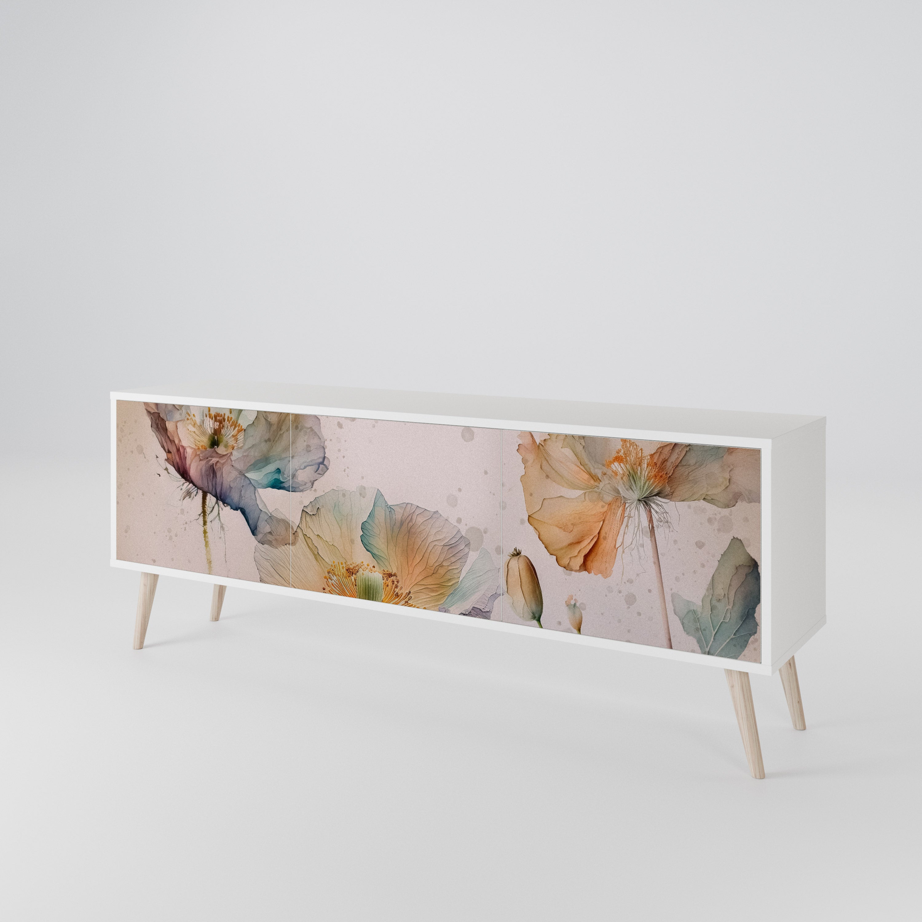 SOFTEN POPPY Mueble de TV de 3 Puertas
