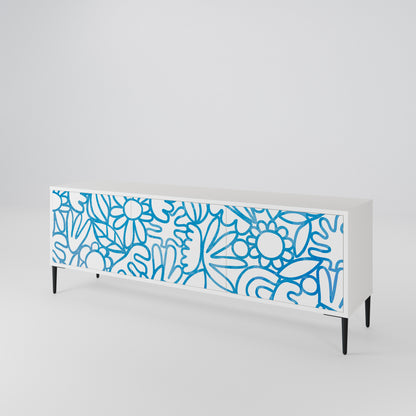 BLOOMY MORNING Mueble de TV de 3 Puertas