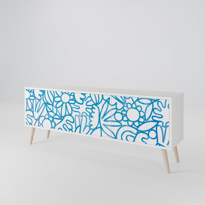 BLOOMY MORNING Mueble de TV de 3 Puertas