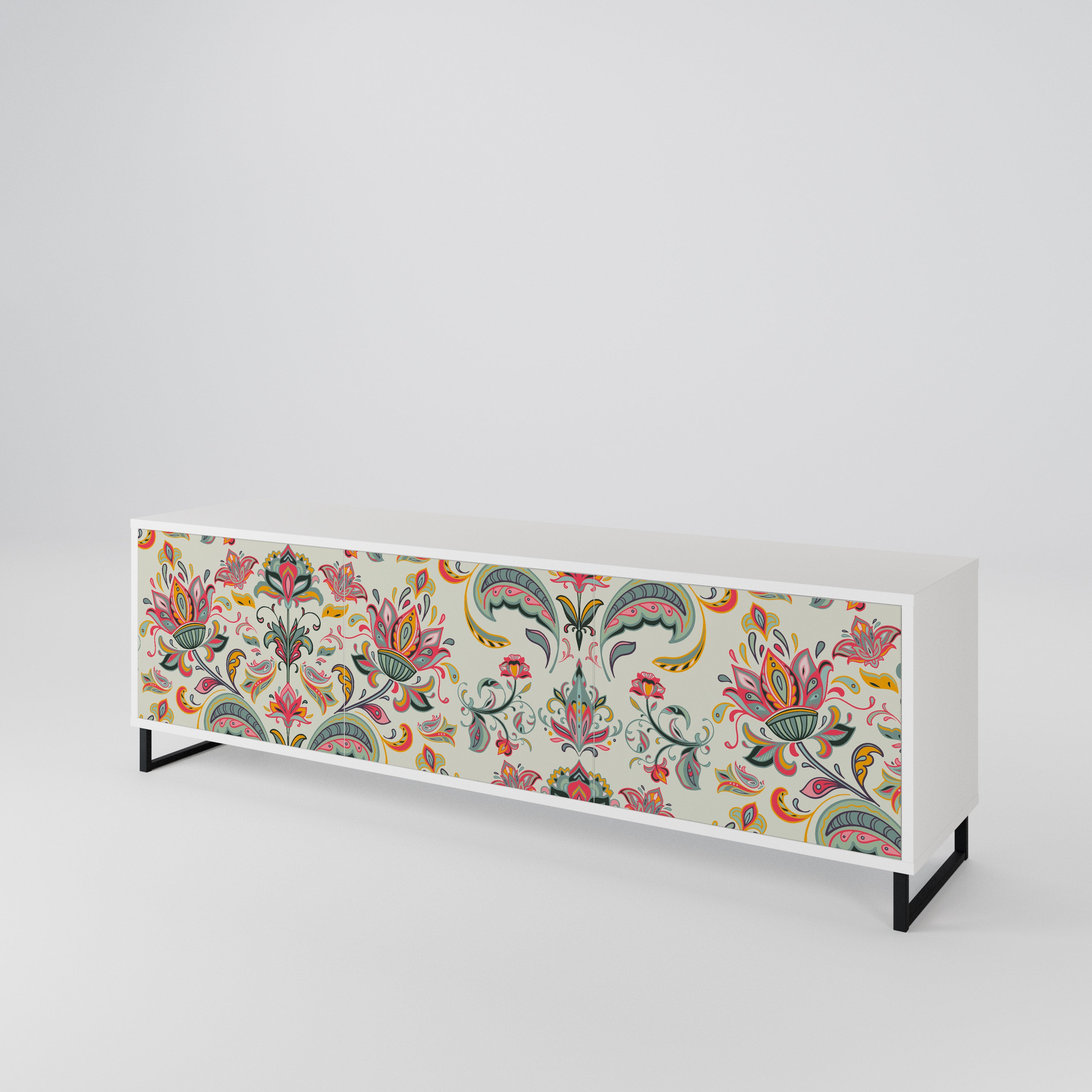 ORGANIC FOLKLORE Mueble de TV de 3 Puertas