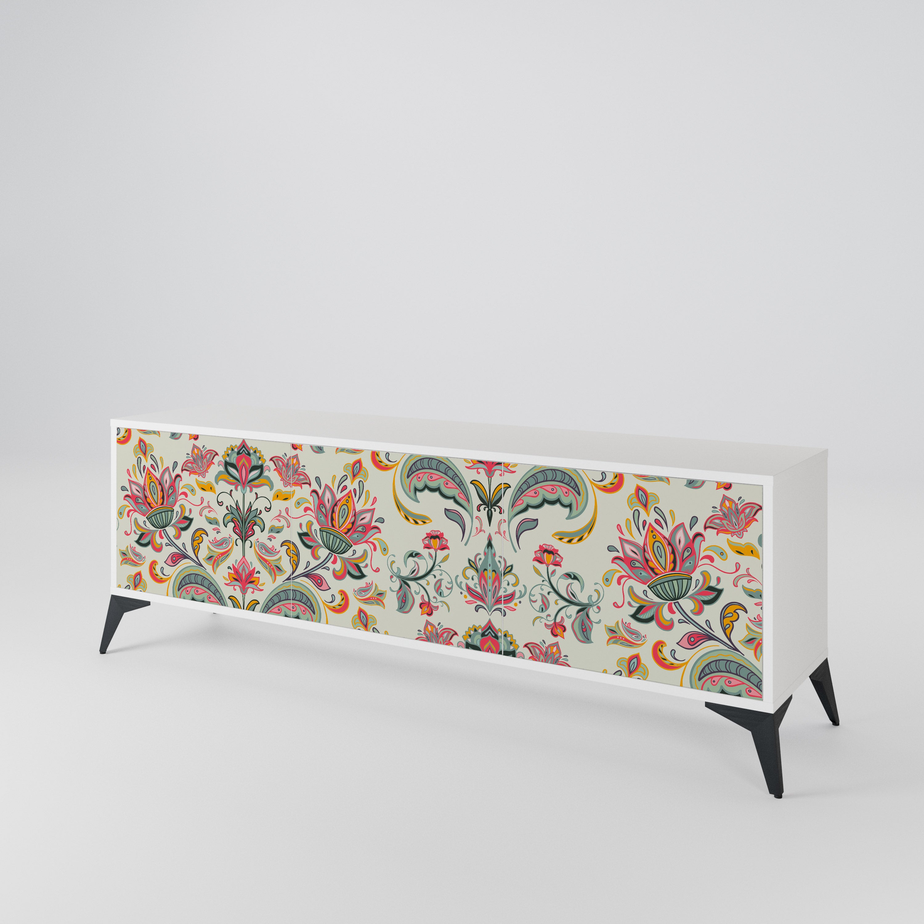 ORGANIC FOLKLORE Mueble de TV de 3 Puertas