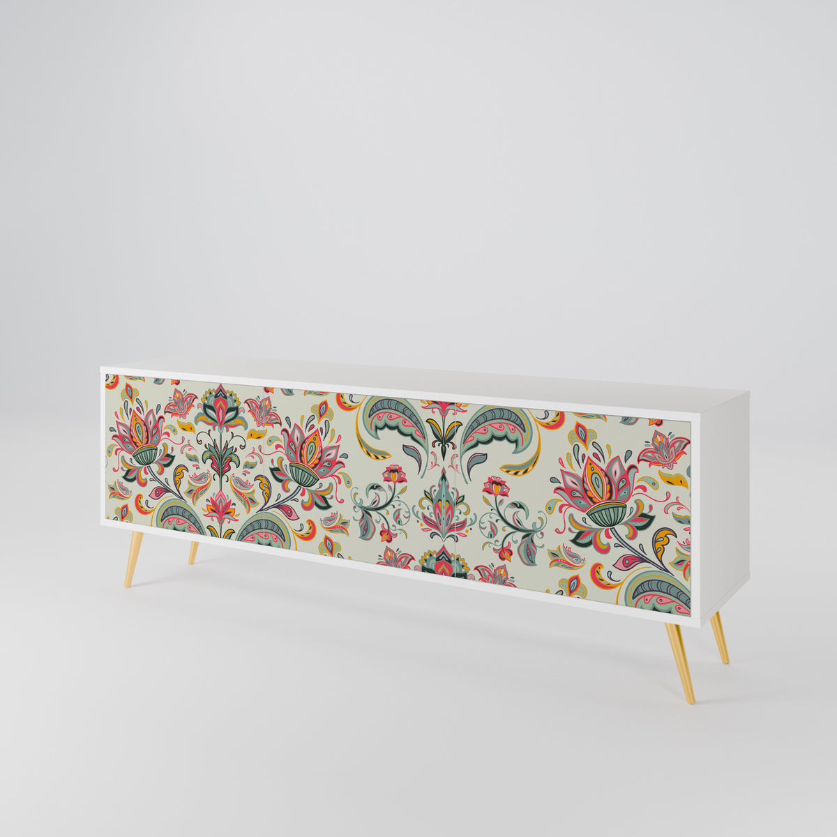 ORGANIC FOLKLORE Mueble de TV de 3 Puertas