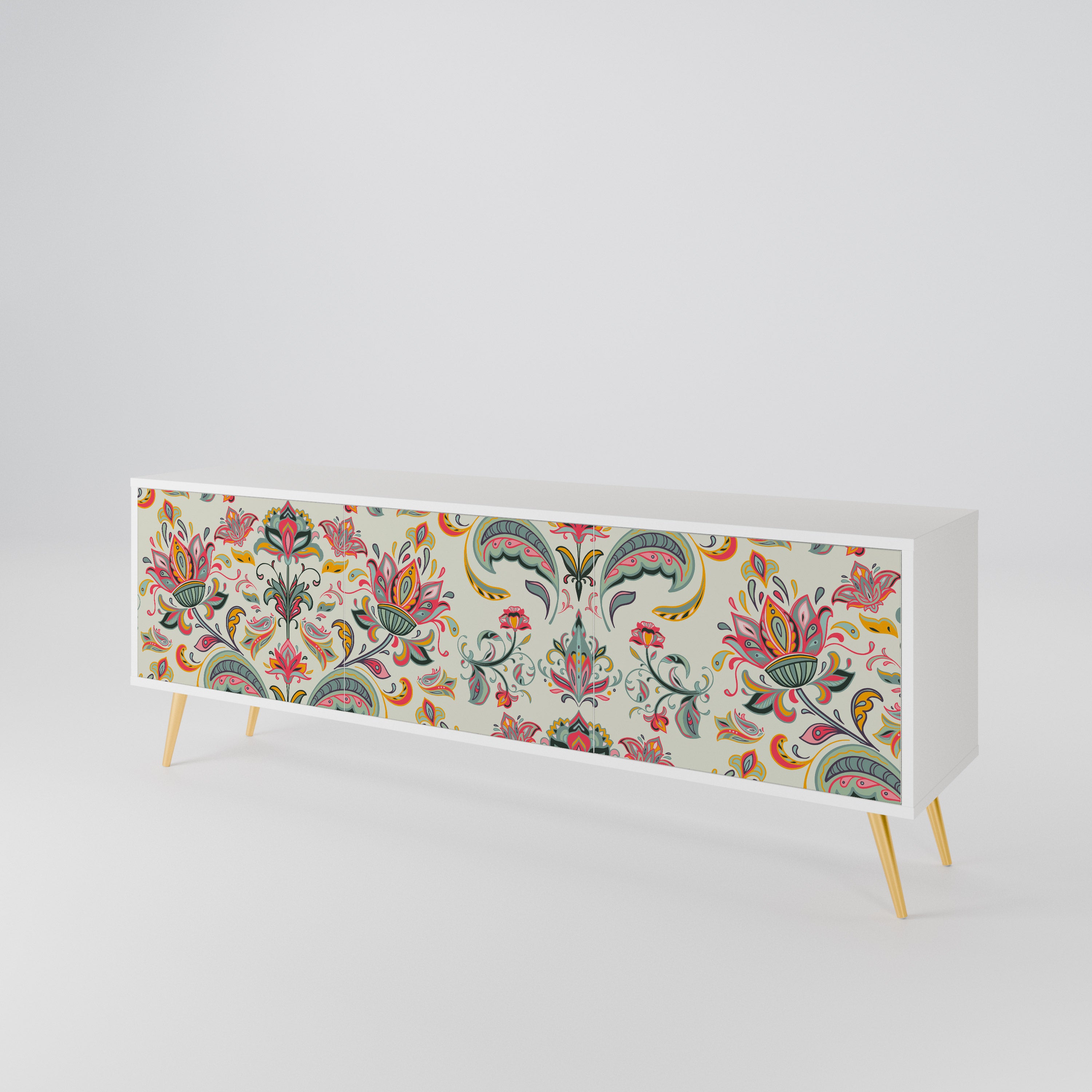 ORGANIC FOLKLORE Mueble de TV de 3 Puertas