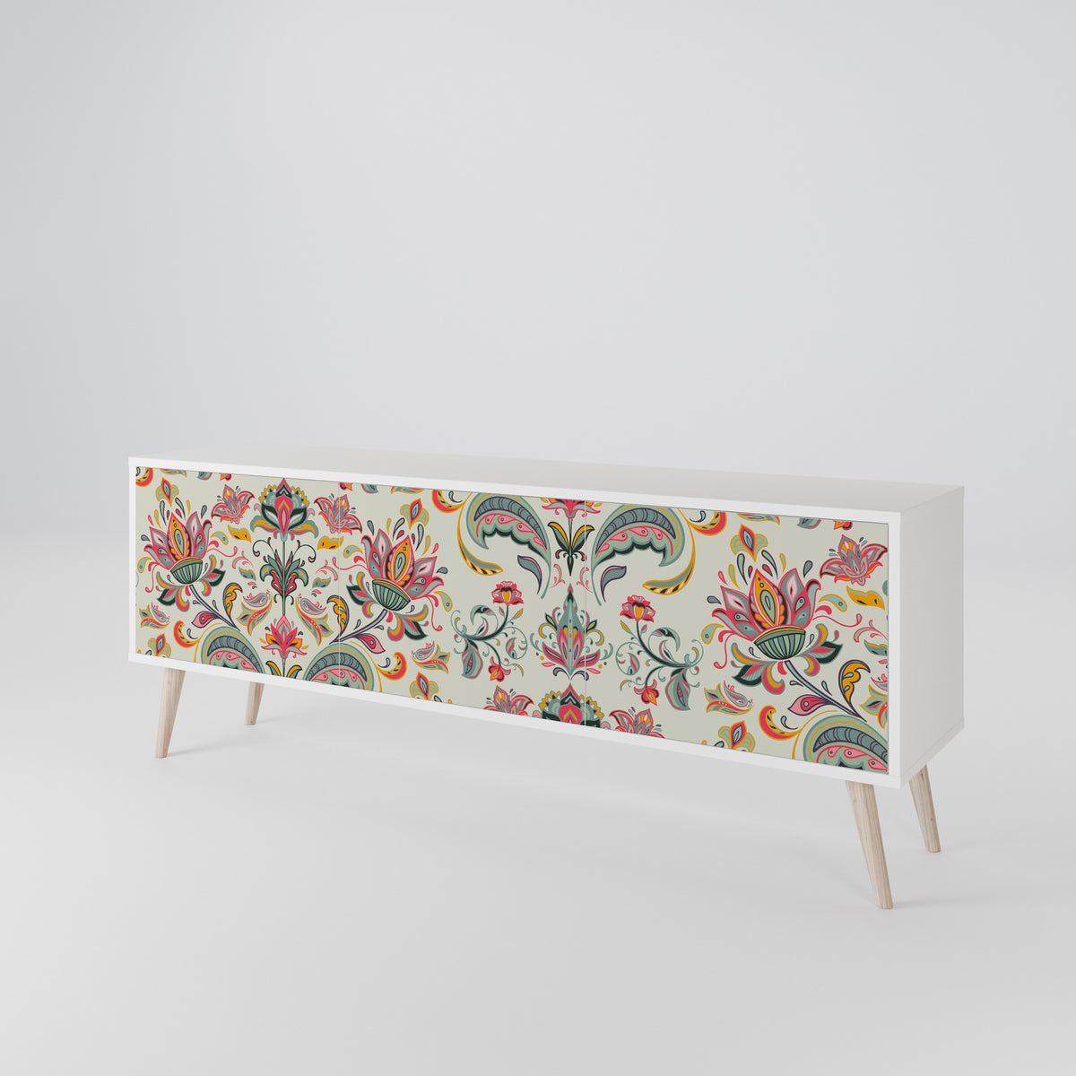ORGANIC FOLKLORE Mueble de TV de 3 Puertas