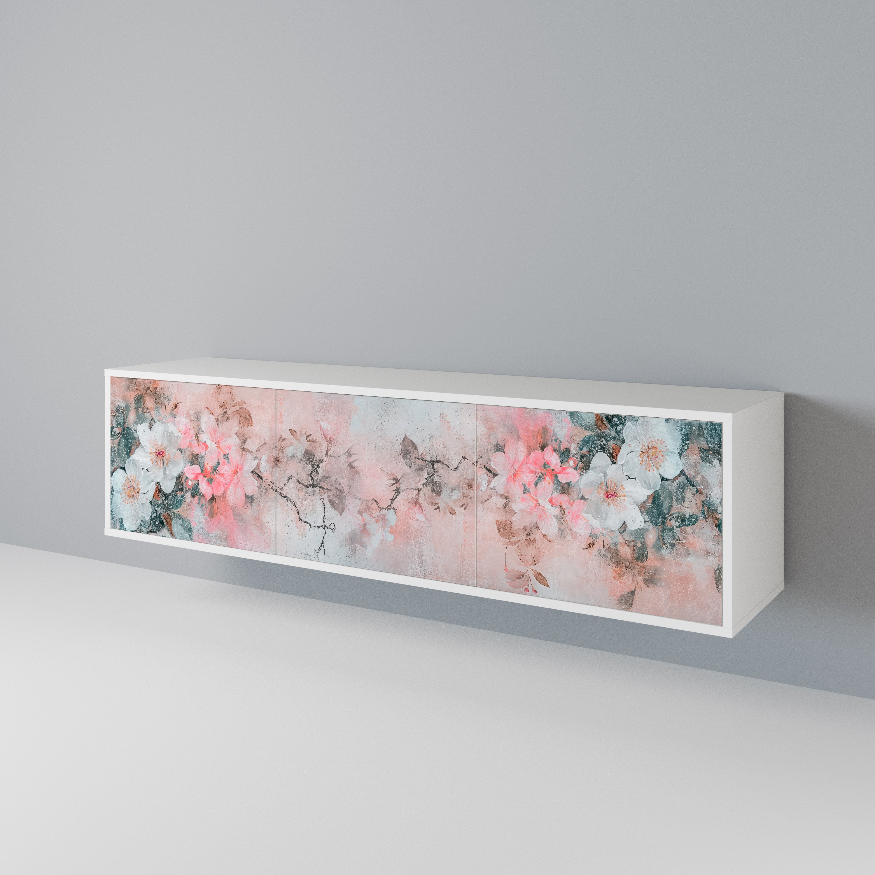CHERRY BLOSSOM Mueble de TV de 3 Puertas