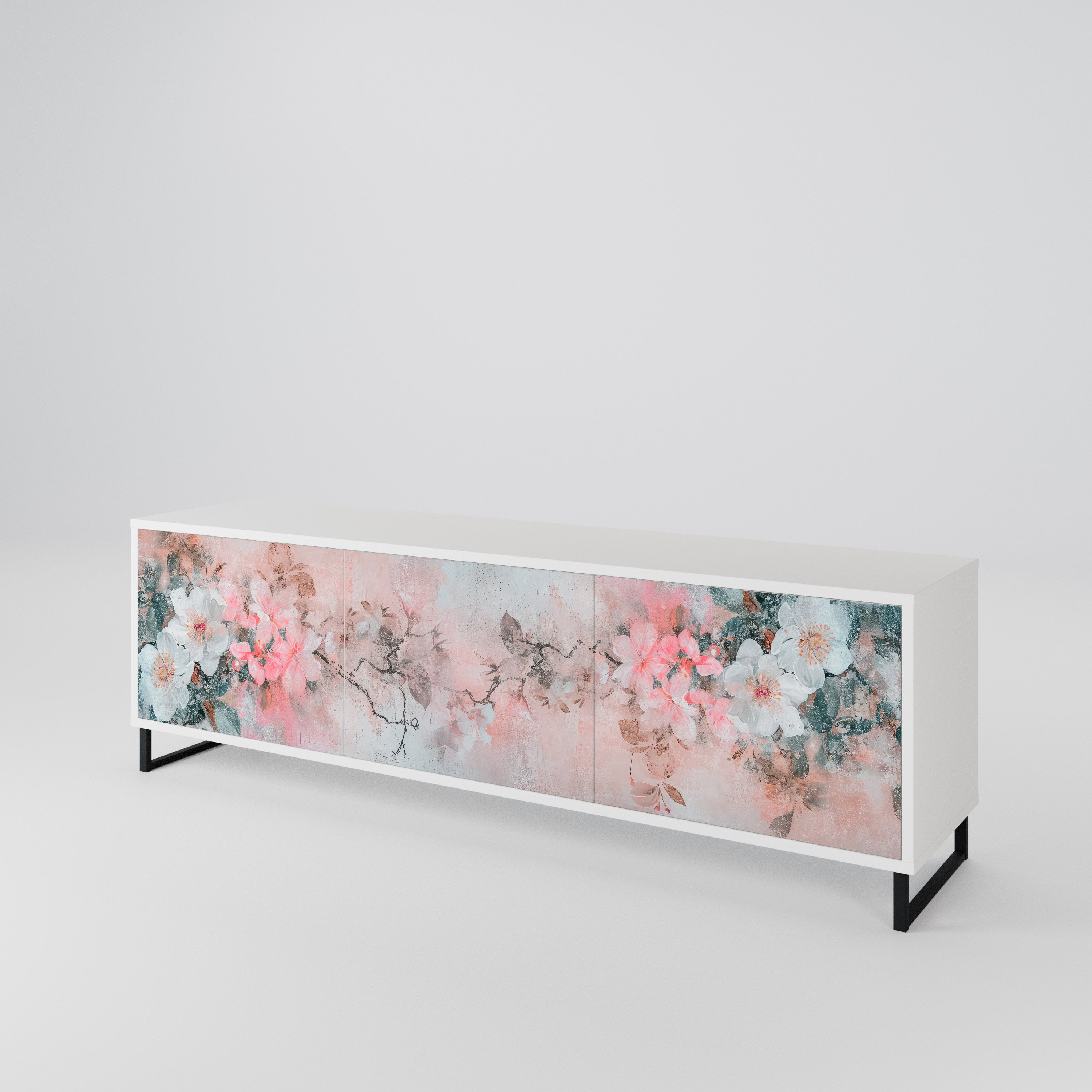 CHERRY BLOSSOM Mueble de TV de 3 Puertas