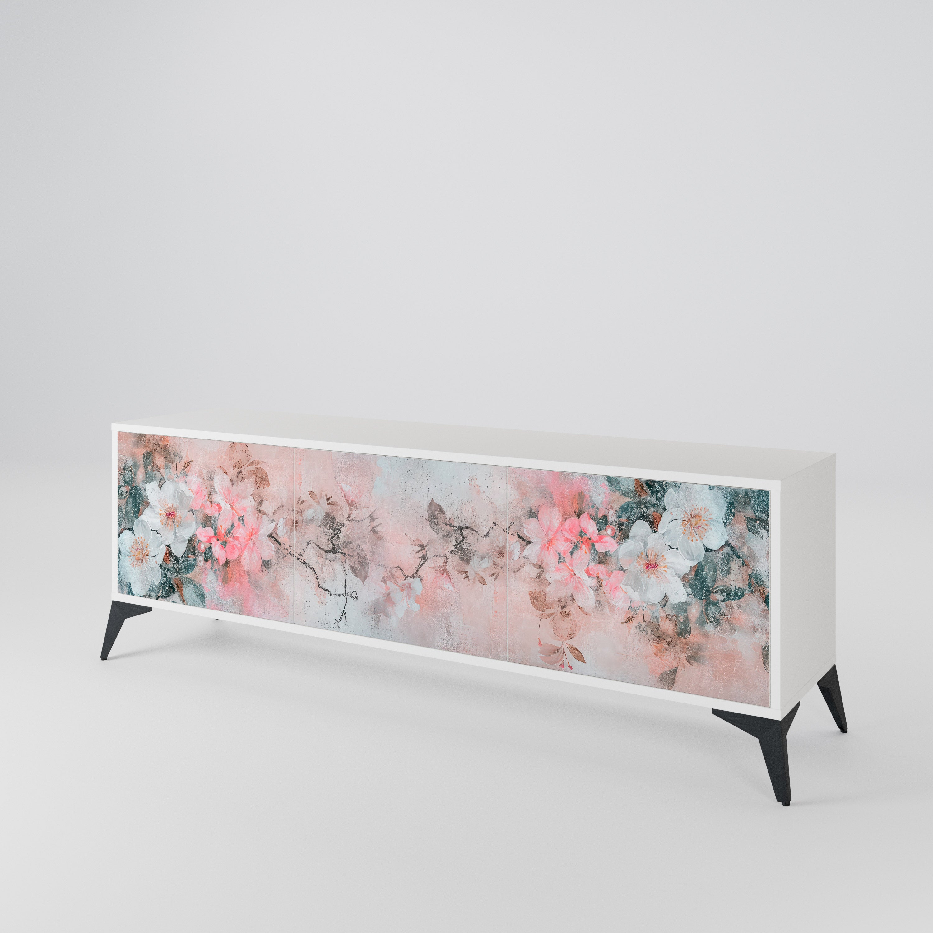 CHERRY BLOSSOM Mueble de TV de 3 Puertas