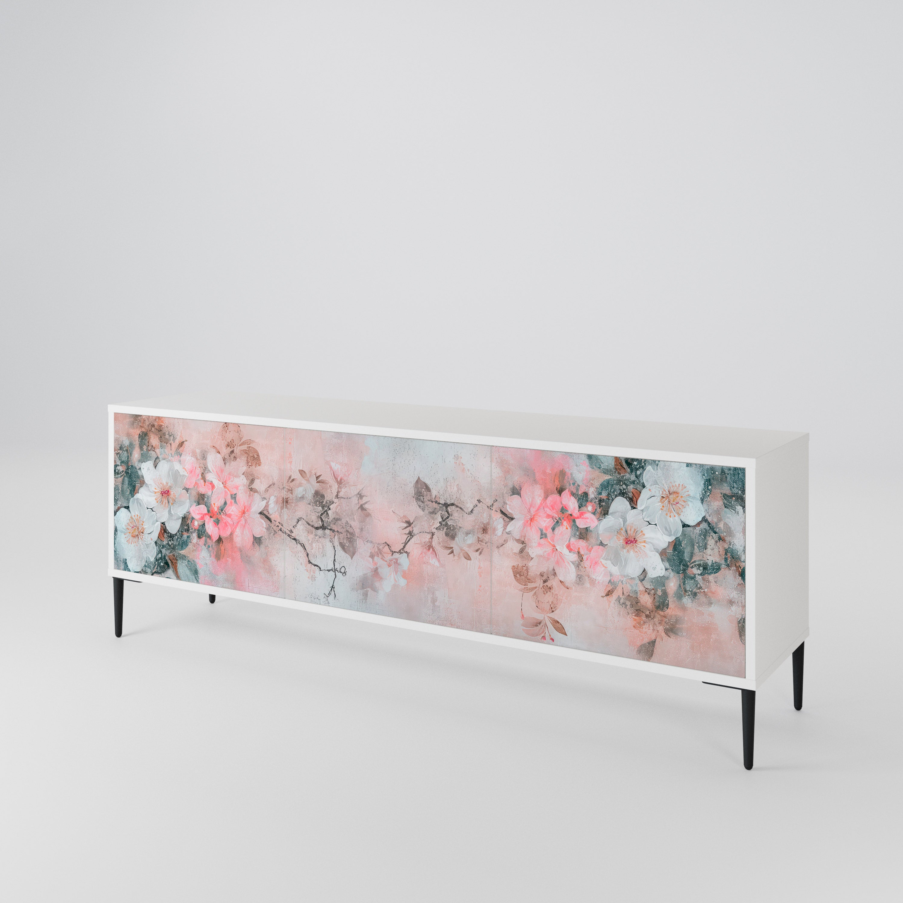 CHERRY BLOSSOM Mueble de TV de 3 Puertas