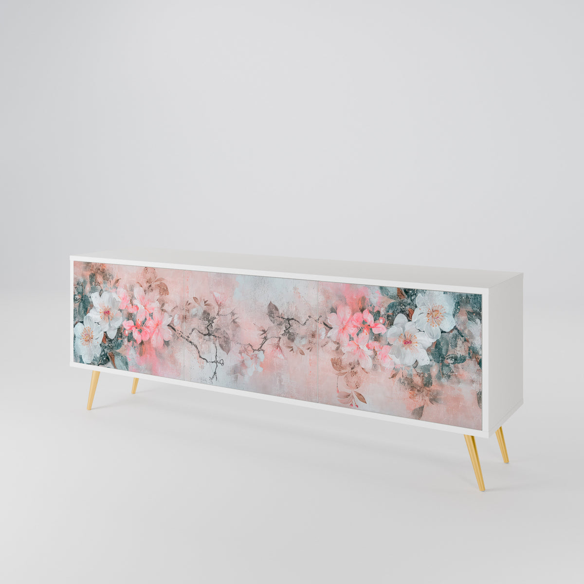 CHERRY BLOSSOM Mueble de TV de 3 Puertas