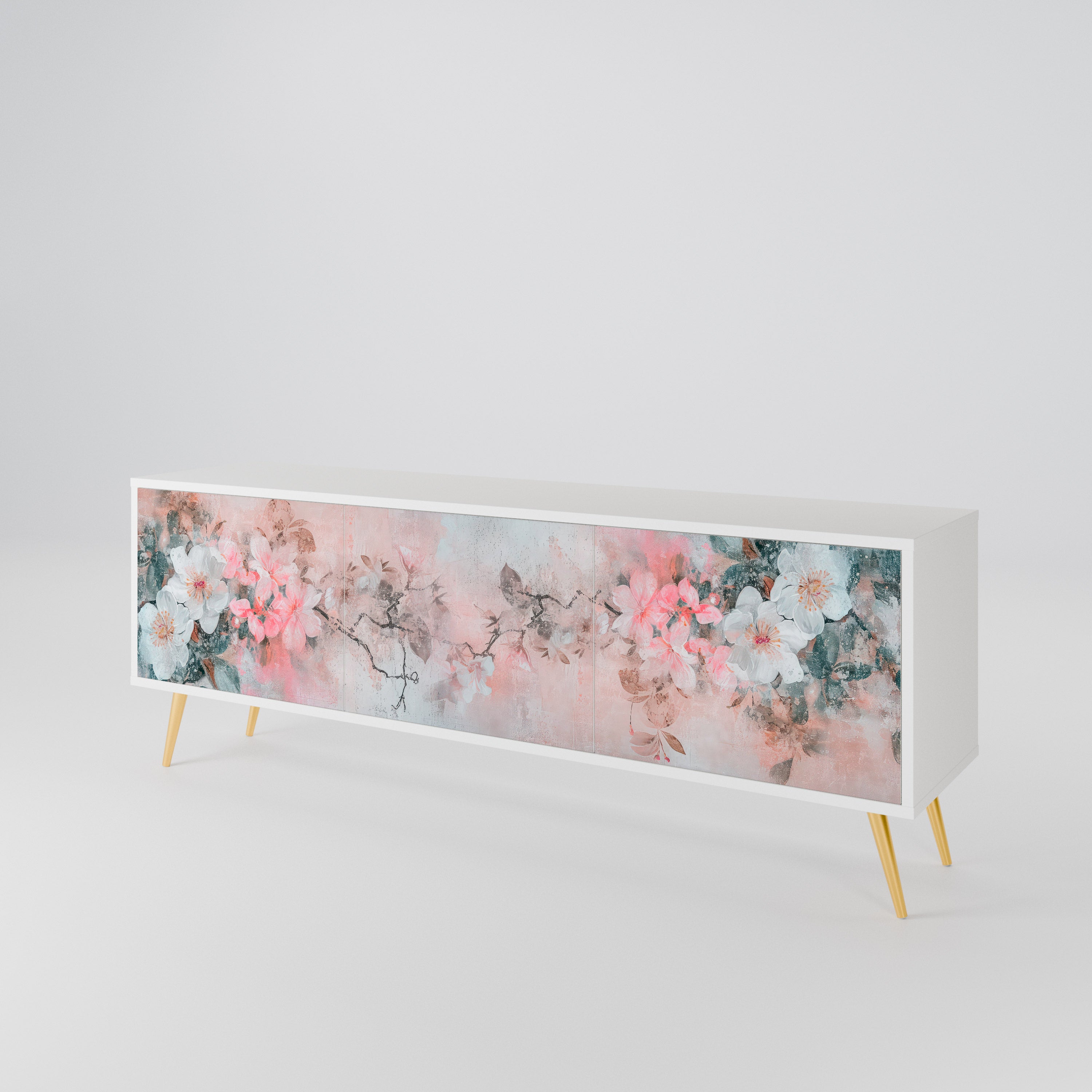 CHERRY BLOSSOM Mueble de TV de 3 Puertas