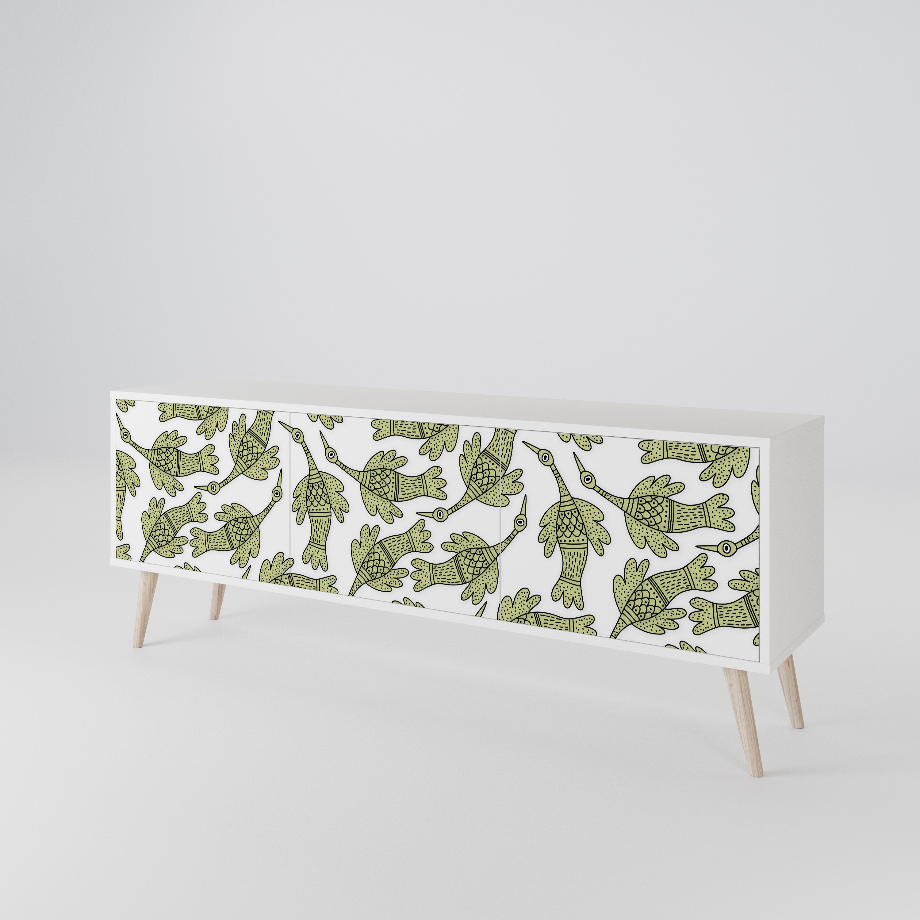 SEEDLING SONGBIRD Mueble de TV de 3 Puertas