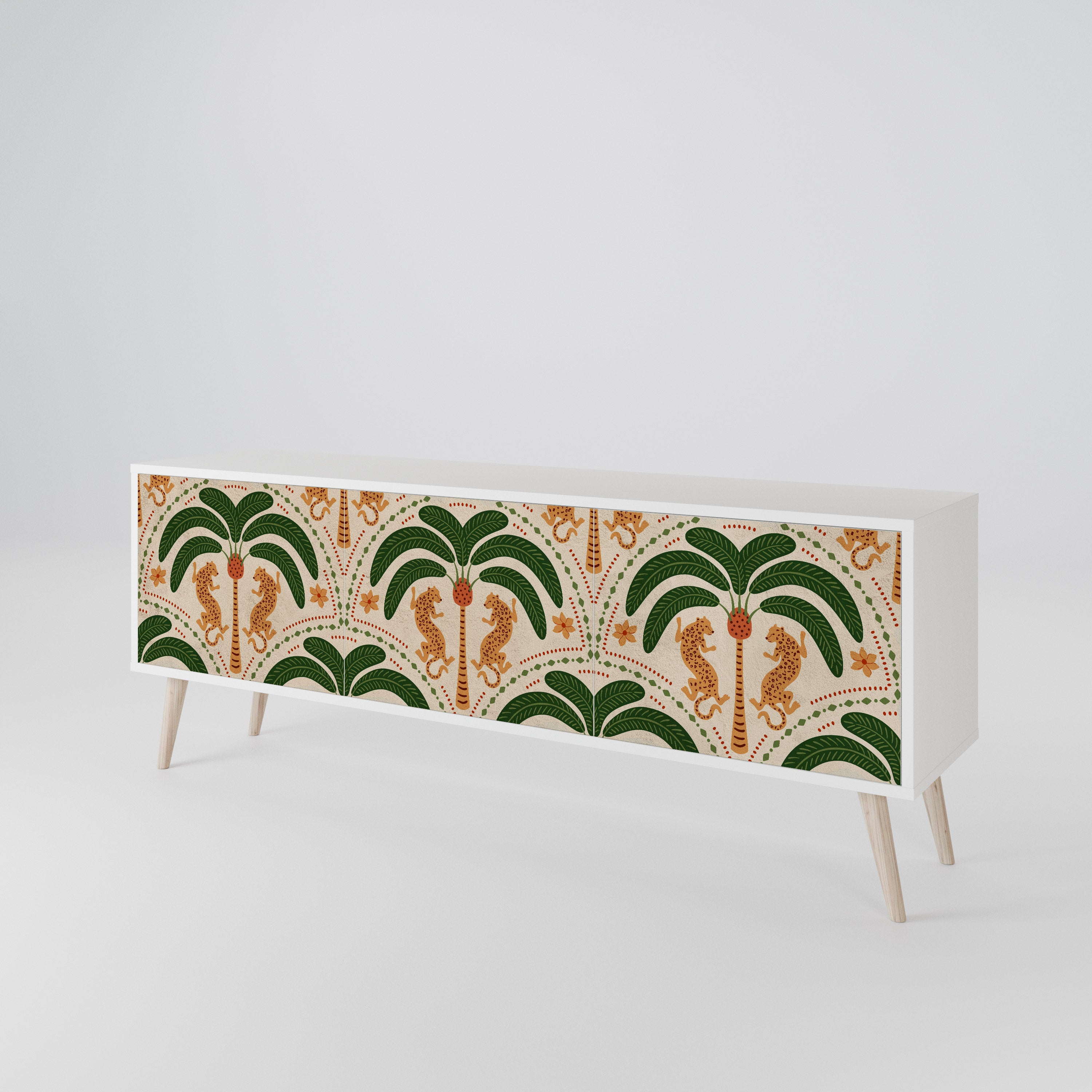 DANCING PREDATORS Mueble de TV de 3 Puertas