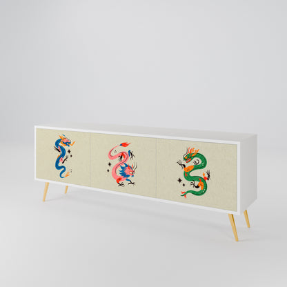 MYTHOLOGICAL CREATURES Mueble de TV de 3 Puertas