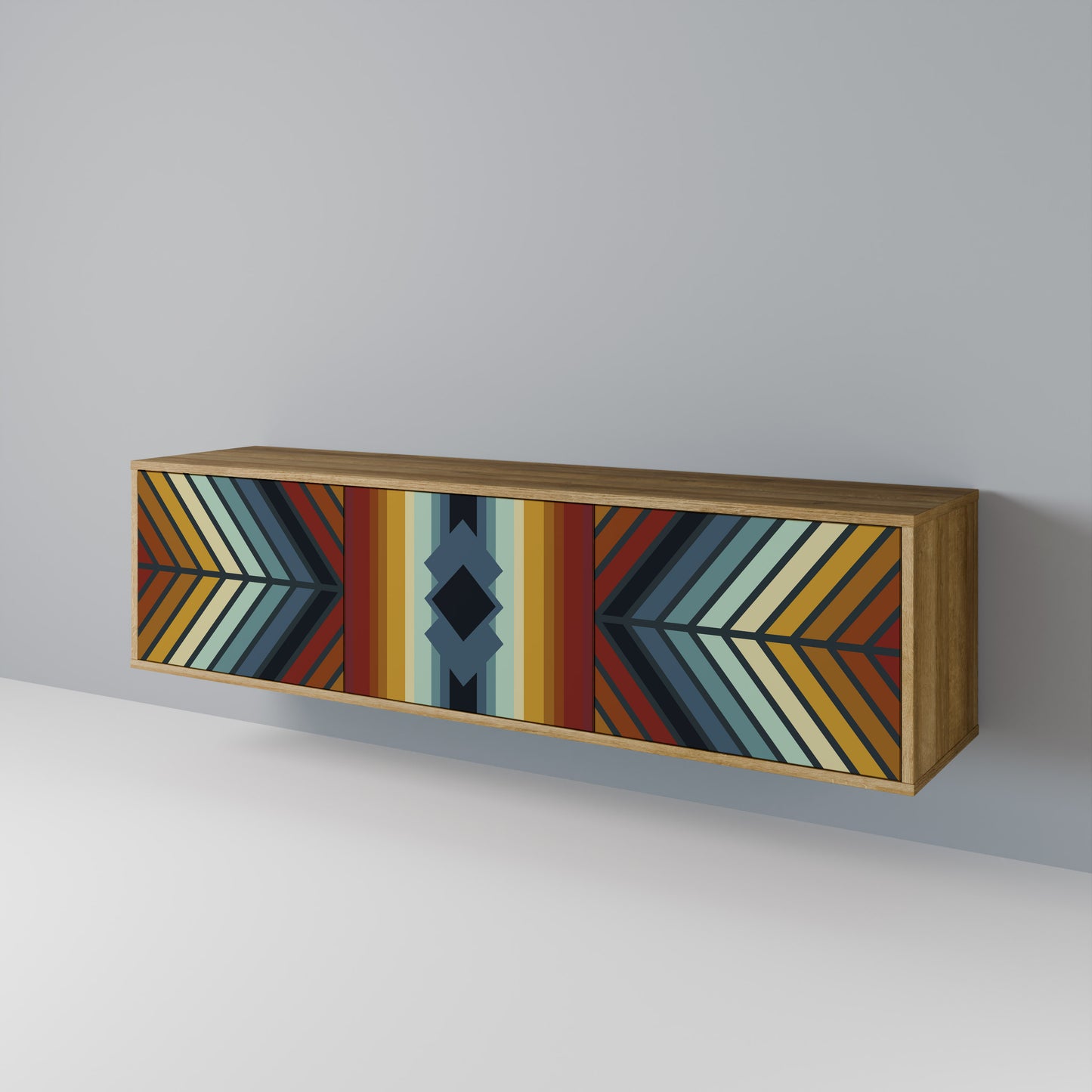 INDIGENOUS ZIGZAG Mueble de TV de 3 Puertas