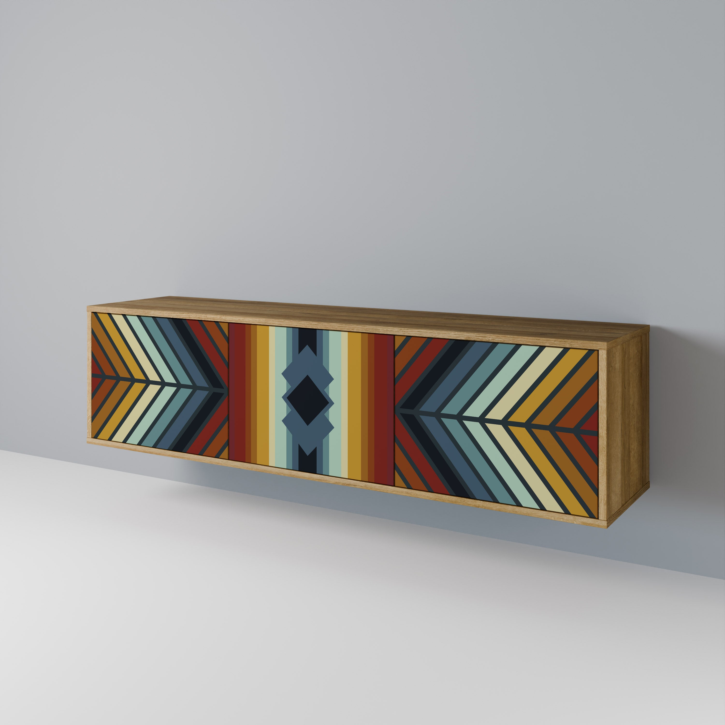 INDIGENOUS ZIGZAG Mueble de TV de 3 Puertas