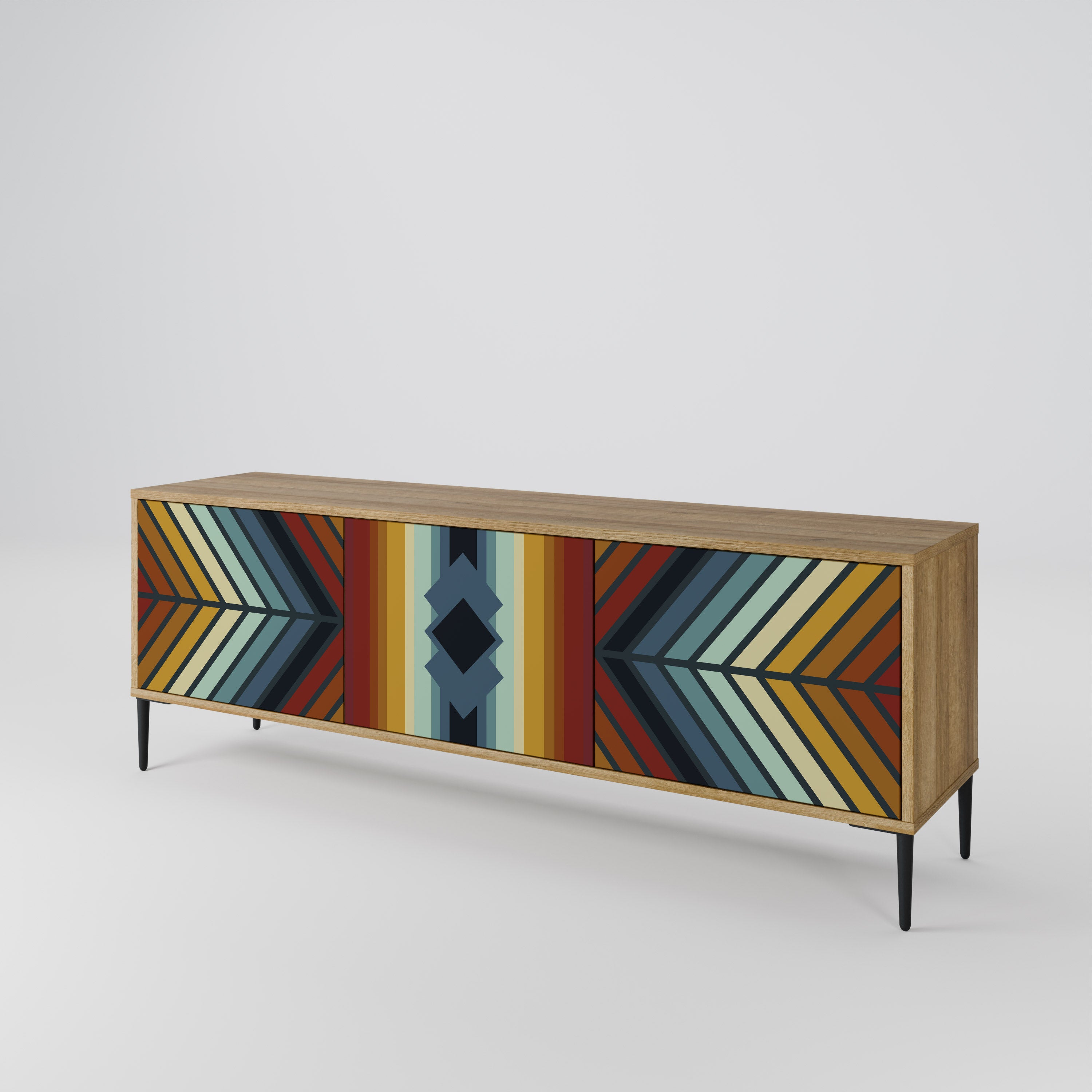 INDIGENOUS ZIGZAG Mueble de TV de 3 Puertas
