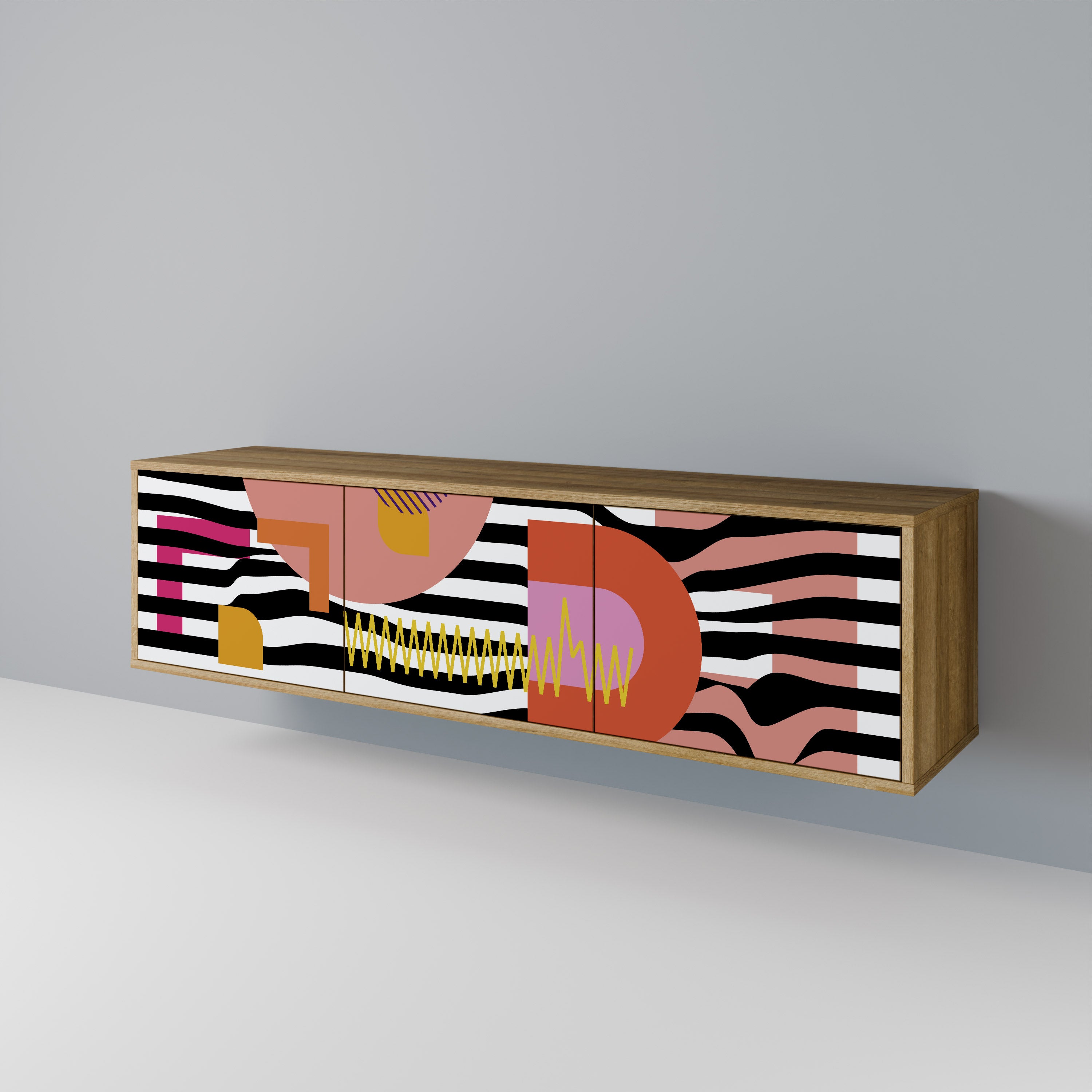 CHROMATIC ABSTRACT Mueble de TV de 3 Puertas