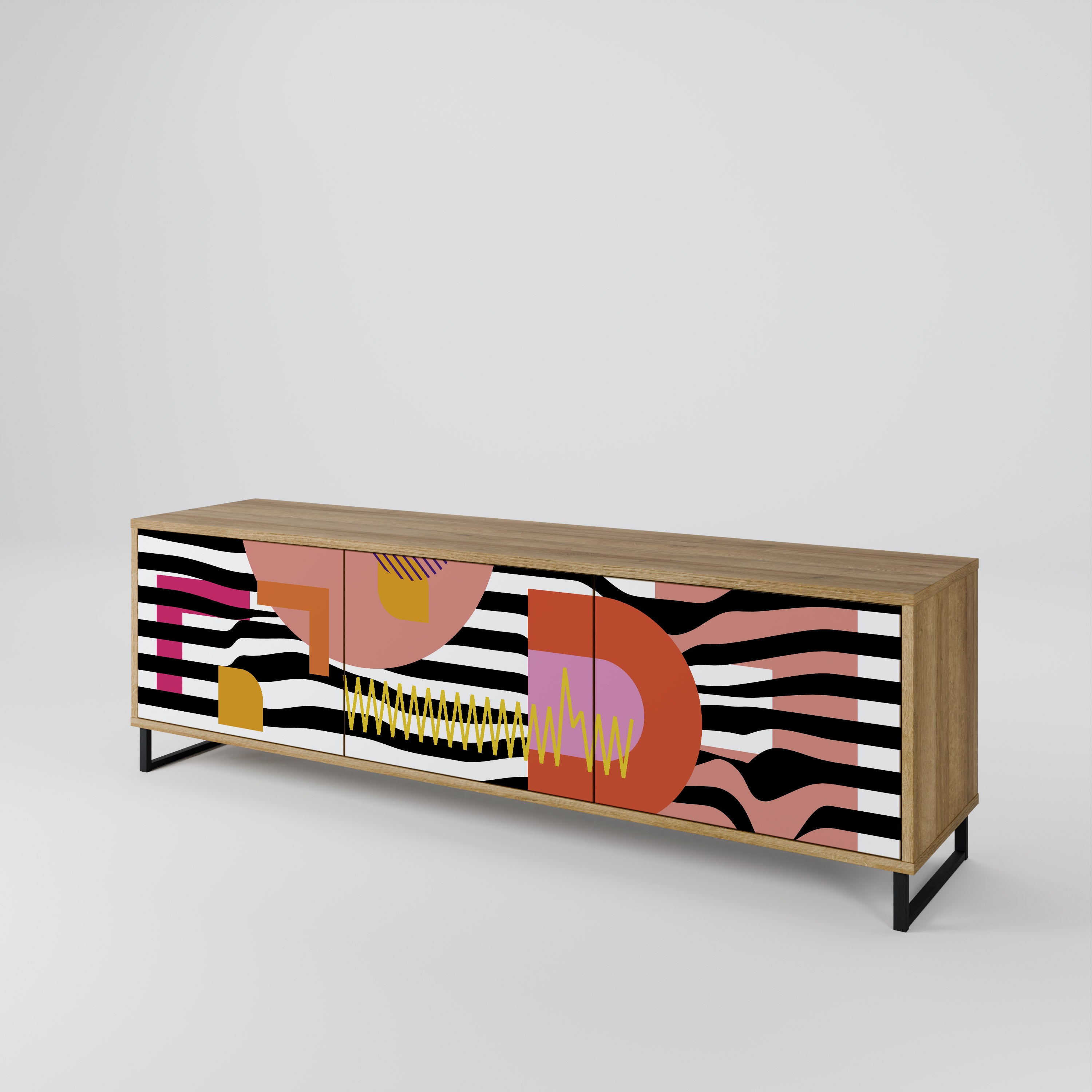 CHROMATIC ABSTRACT Mueble de TV de 3 Puertas