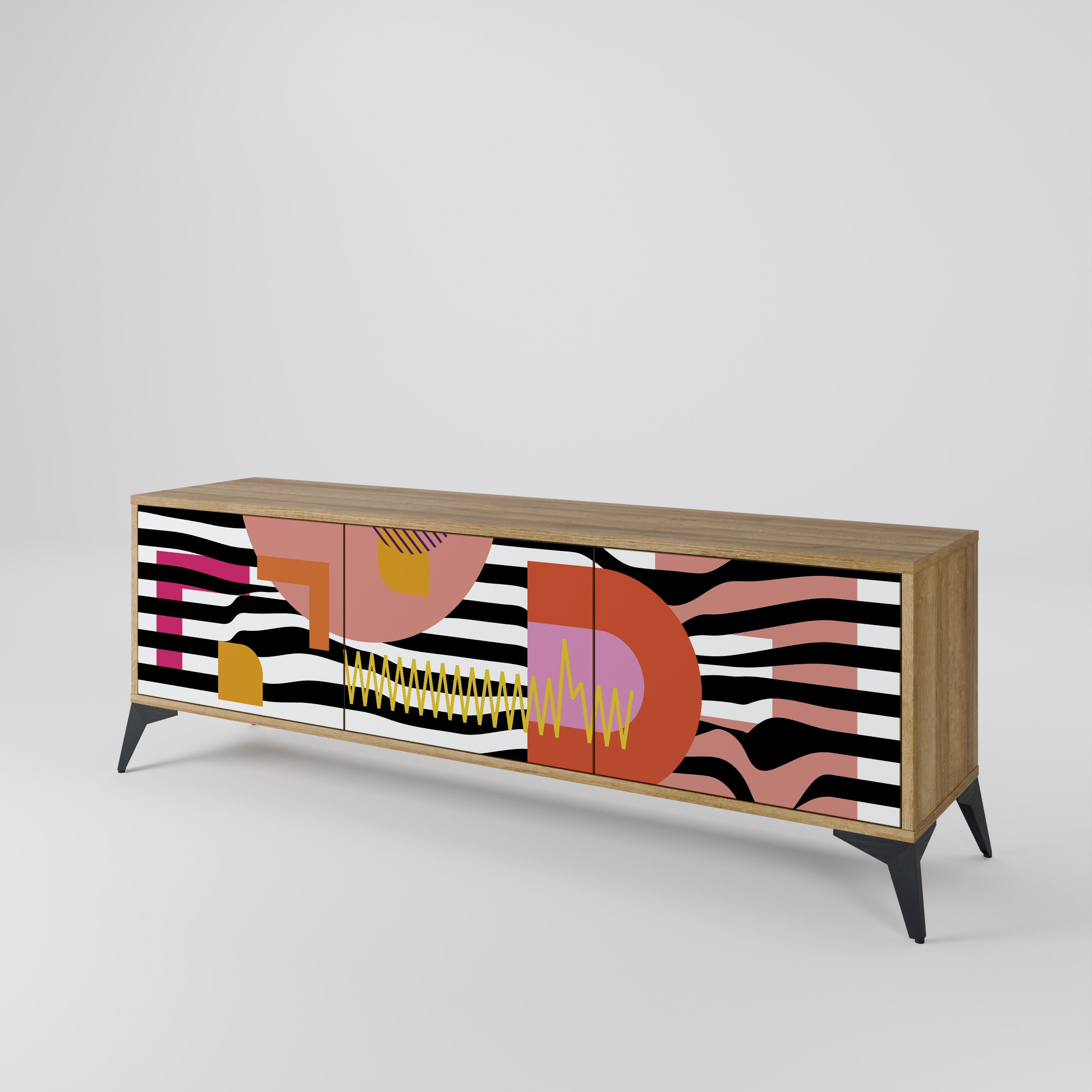 CHROMATIC ABSTRACT Mueble de TV de 3 Puertas